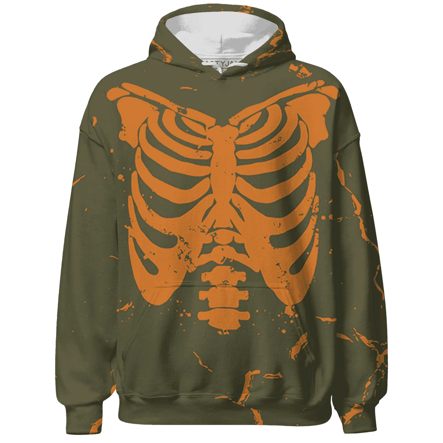 Olive-5s-Hoodie-Match-Skeleton-Y2k-3D