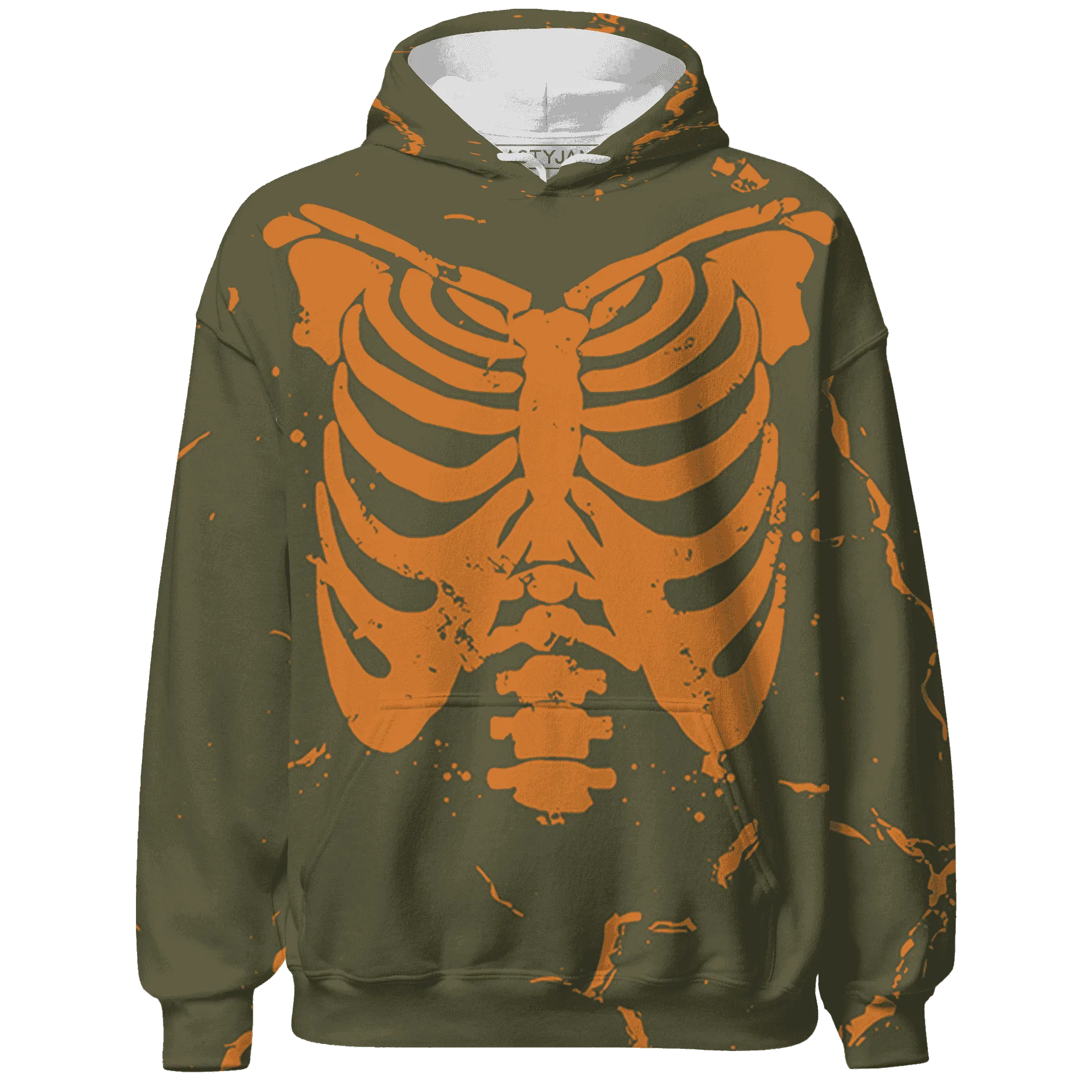 Olive-5s-Hoodie-Match-Skeleton-Y2k-3D