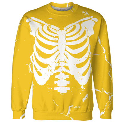 Yellow-Ochre-6s-Sweatshirt-Match-Skeleton-Y2k-3D
