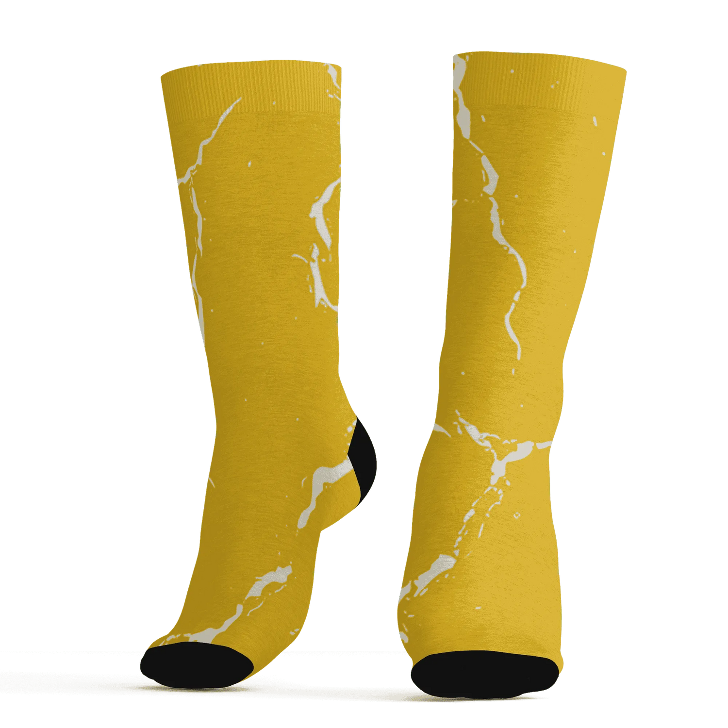 Yellow-Ochre-6s-Socks-Match-Skeleton-Y2k-3D