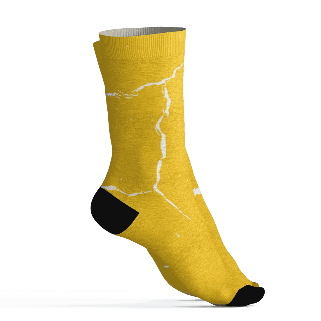 Yellow-Ochre-6s-Socks-Match-Skeleton-Y2k-3D