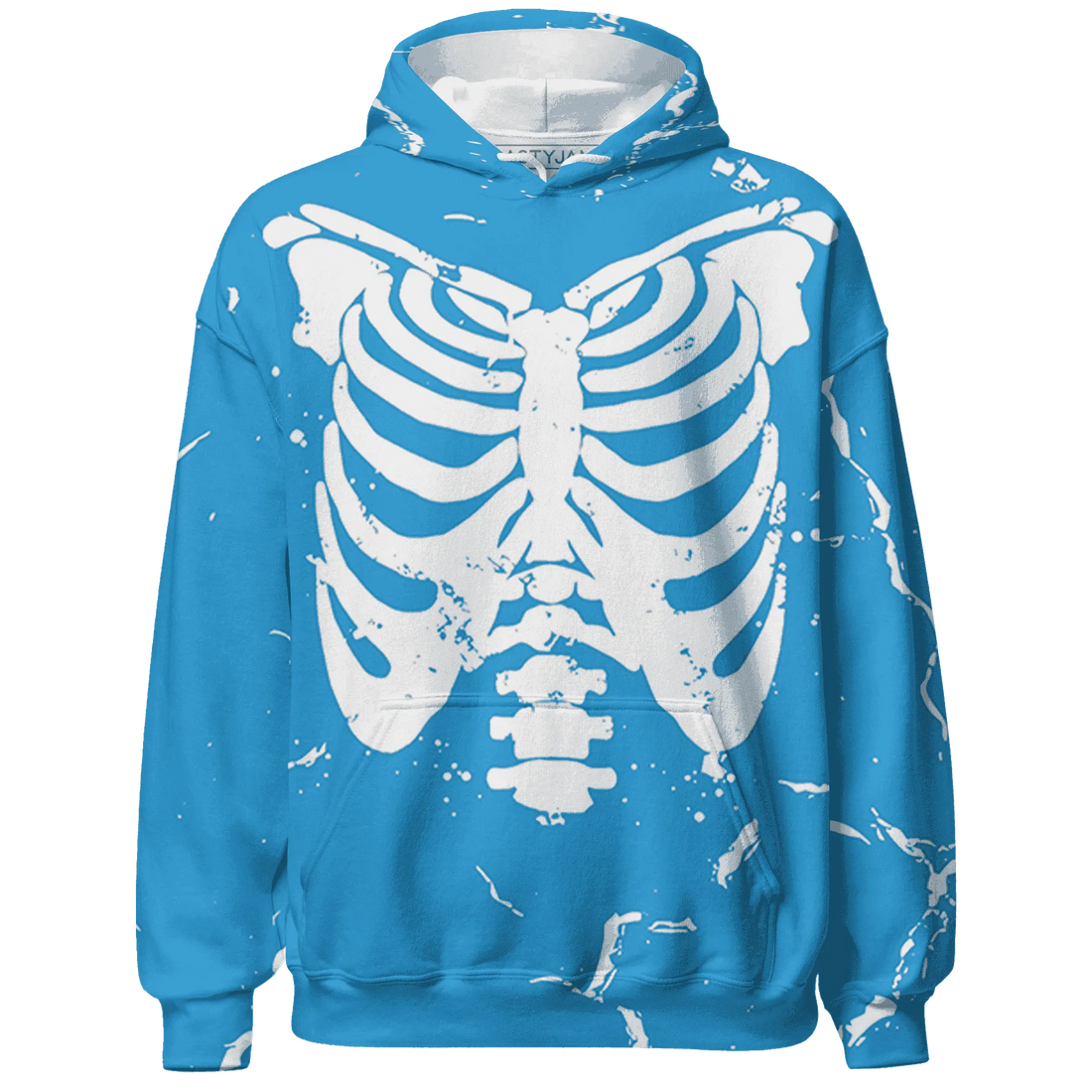 Powder-Blue-9s-Hoodie-Match-Skeleton-Y2k-3D
