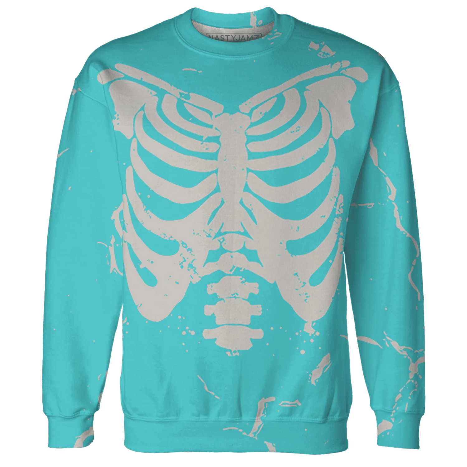 NBL-Cyan-Burst-9060-Sweatshirt-Match-Skeleton-Y2k-3D