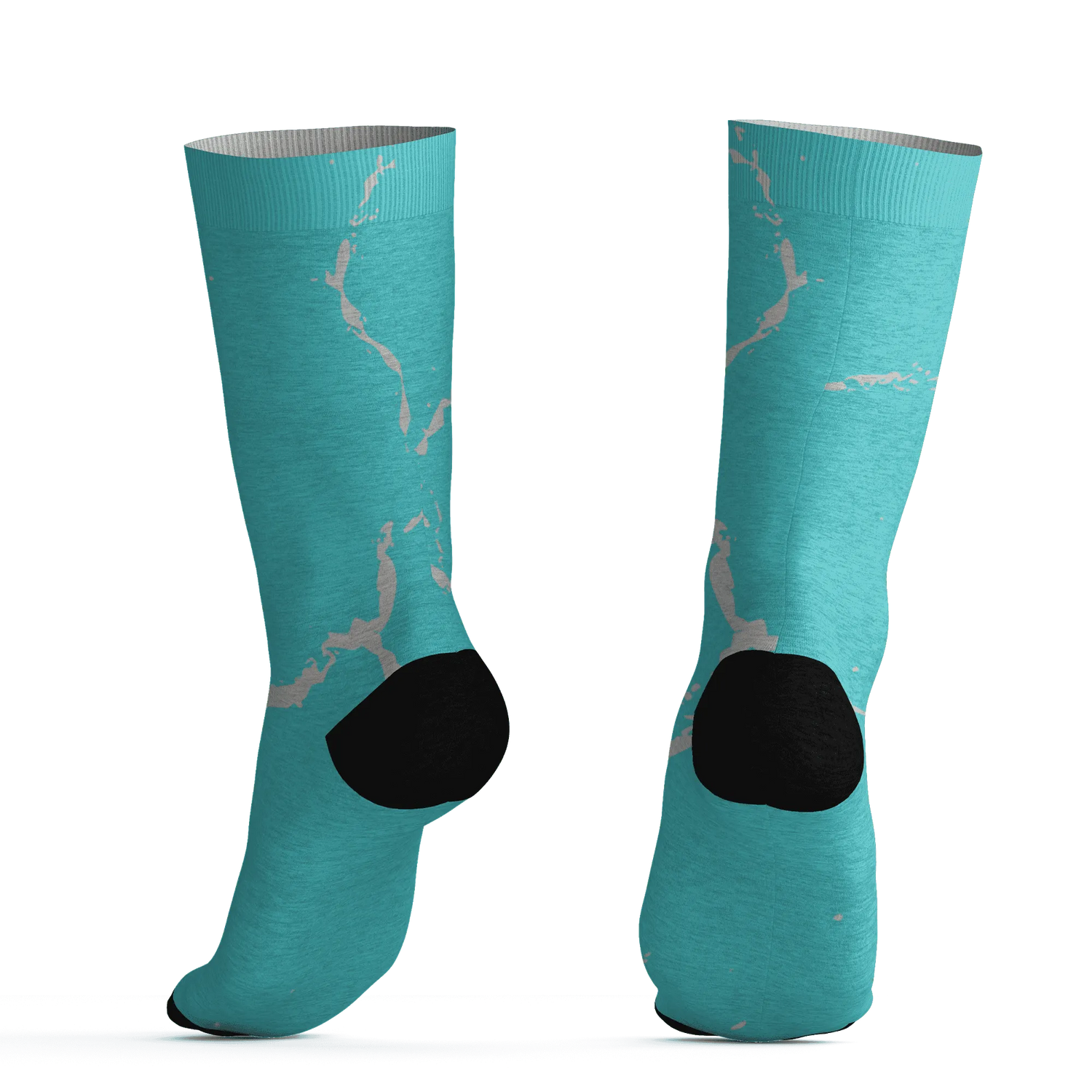 NBL-Cyan-Burst-9060-Socks-Match-Skeleton-Y2k-3D