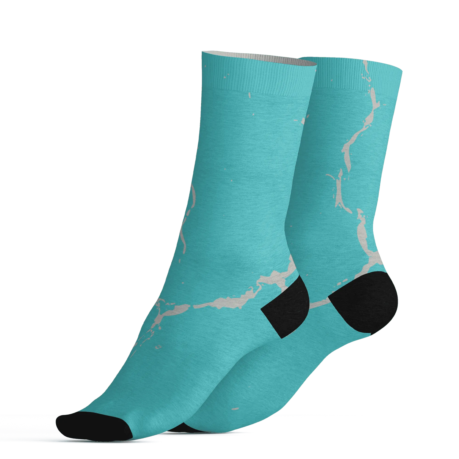 NBL-Cyan-Burst-9060-Socks-Match-Skeleton-Y2k-3D