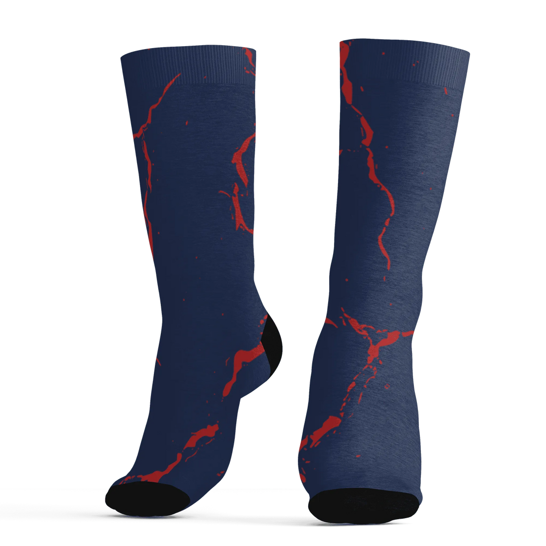 VaporMax-Air-Plus-Midnight-Navy-Gold-Black-Socks-Match-Skeleton-Y2k-3D