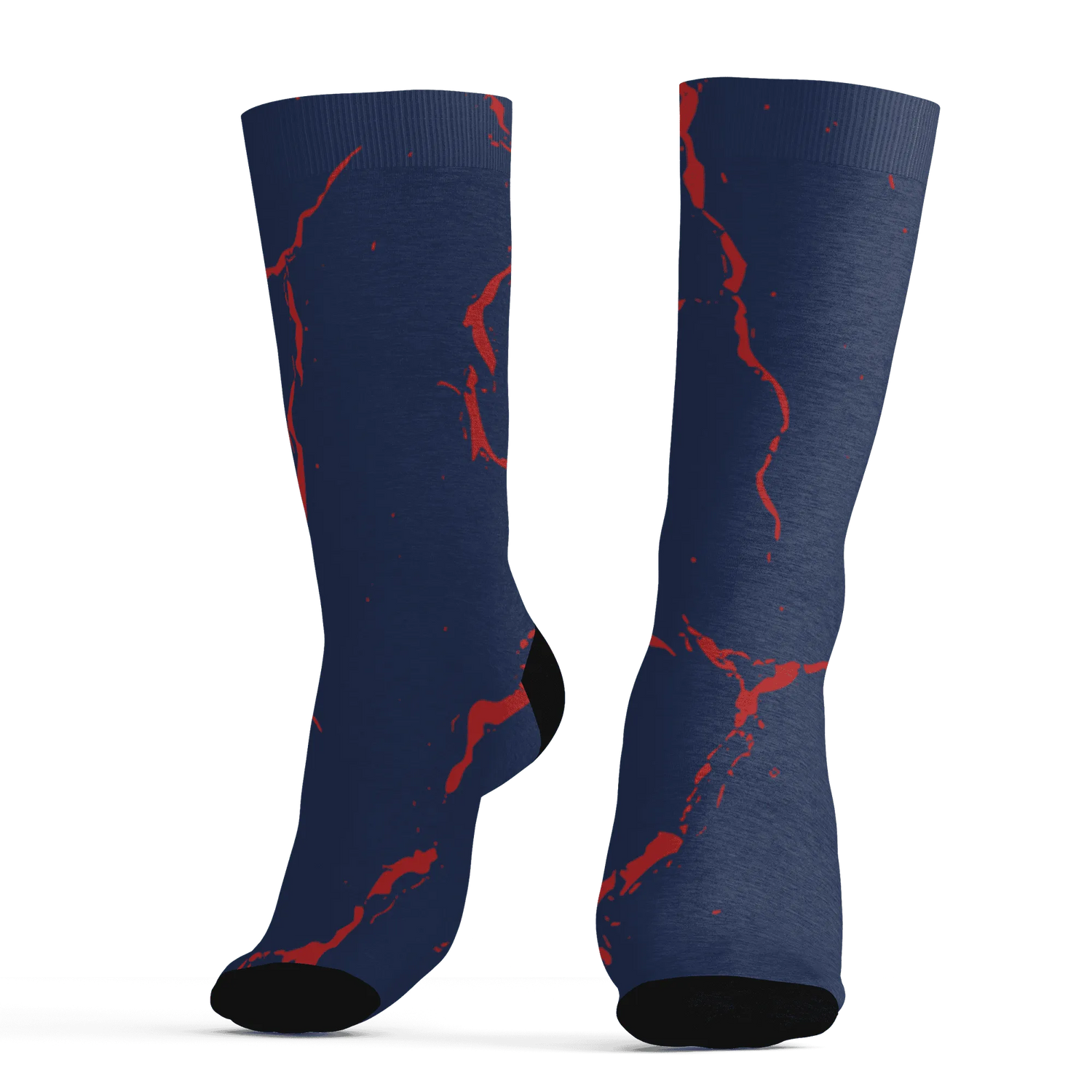 VaporMax-Air-Plus-Midnight-Navy-Gold-Black-Socks-Match-Skeleton-Y2k-3D