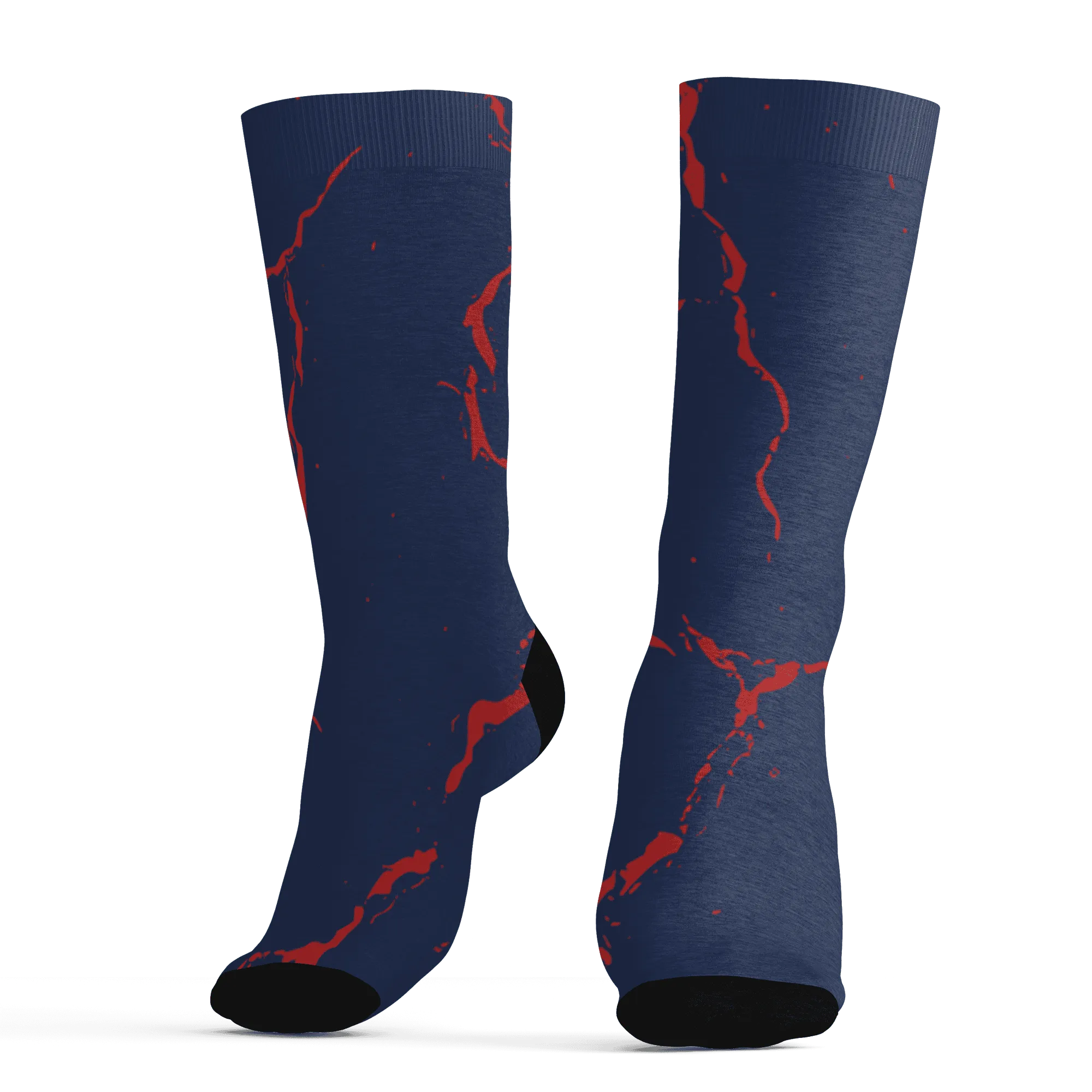 VaporMax-Air-Plus-Midnight-Navy-Gold-Black-Socks-Match-Skeleton-Y2k-3D