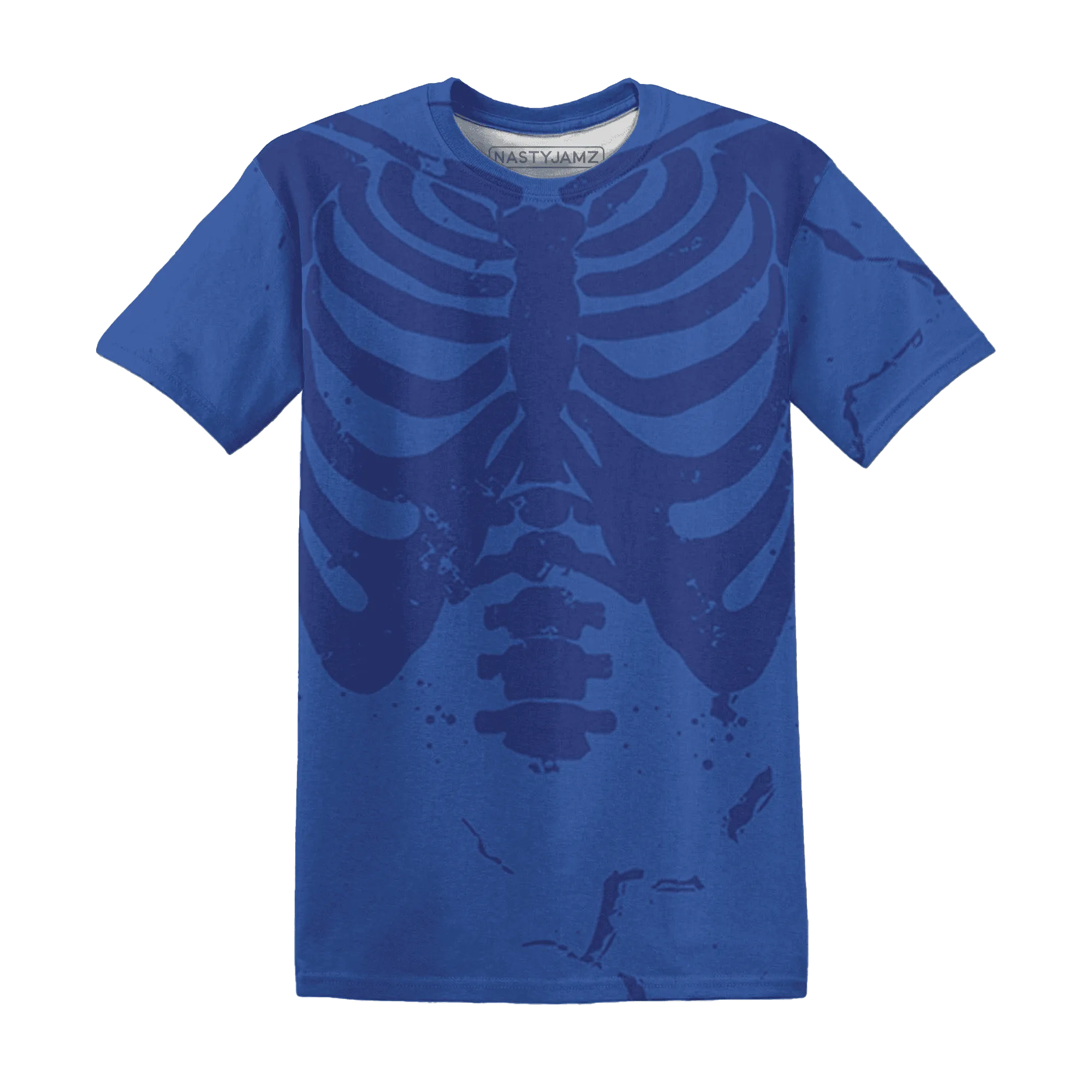 VaporMax-Game-Royal-Blue-T-Shirt-Match-Skeleton-Y2k-3D