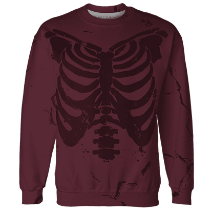 VaporMax-Night-Maron-Burgundy-Sweatshirt-Match-Skeleton-Y2k-3D