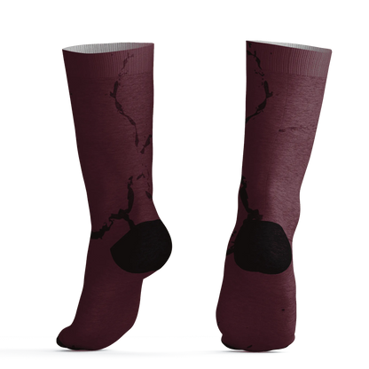 VaporMax-Night-Maron-Burgundy-Socks-Match-Skeleton-Y2k-3D