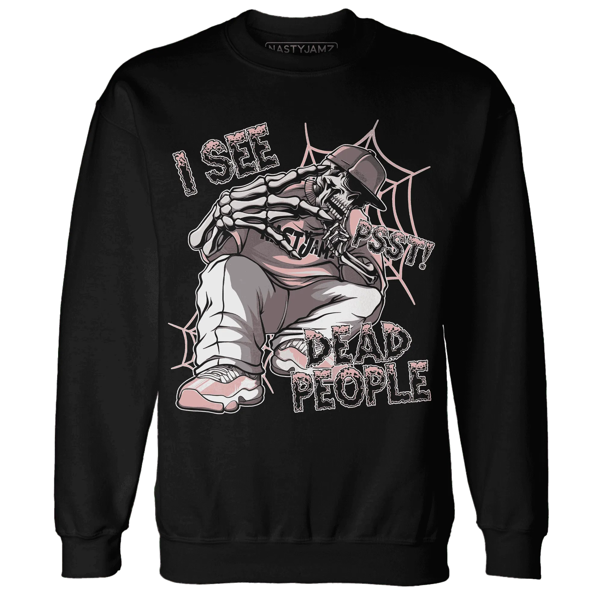 Low-Legend-Pink-11s-Sweatshirt-Match-Skull-Whisper