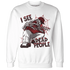 Retro-Red-Taxi-12s-Sweatshirt-Match-Skull-Whisper