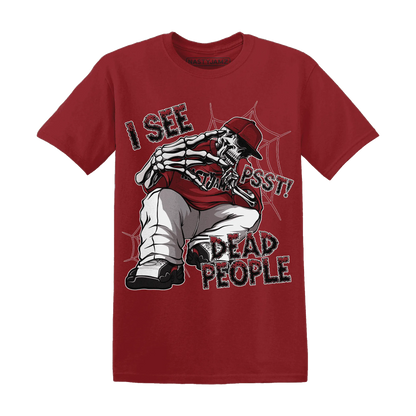 Retro-Red-Taxi-12s-T-Shirt-Match-Skull-Whisper