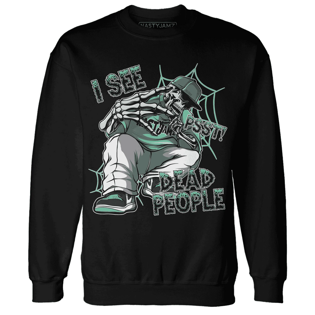 High-OG-Green-Glow-1s-Sweatshirt-Match-Skull-Whisper