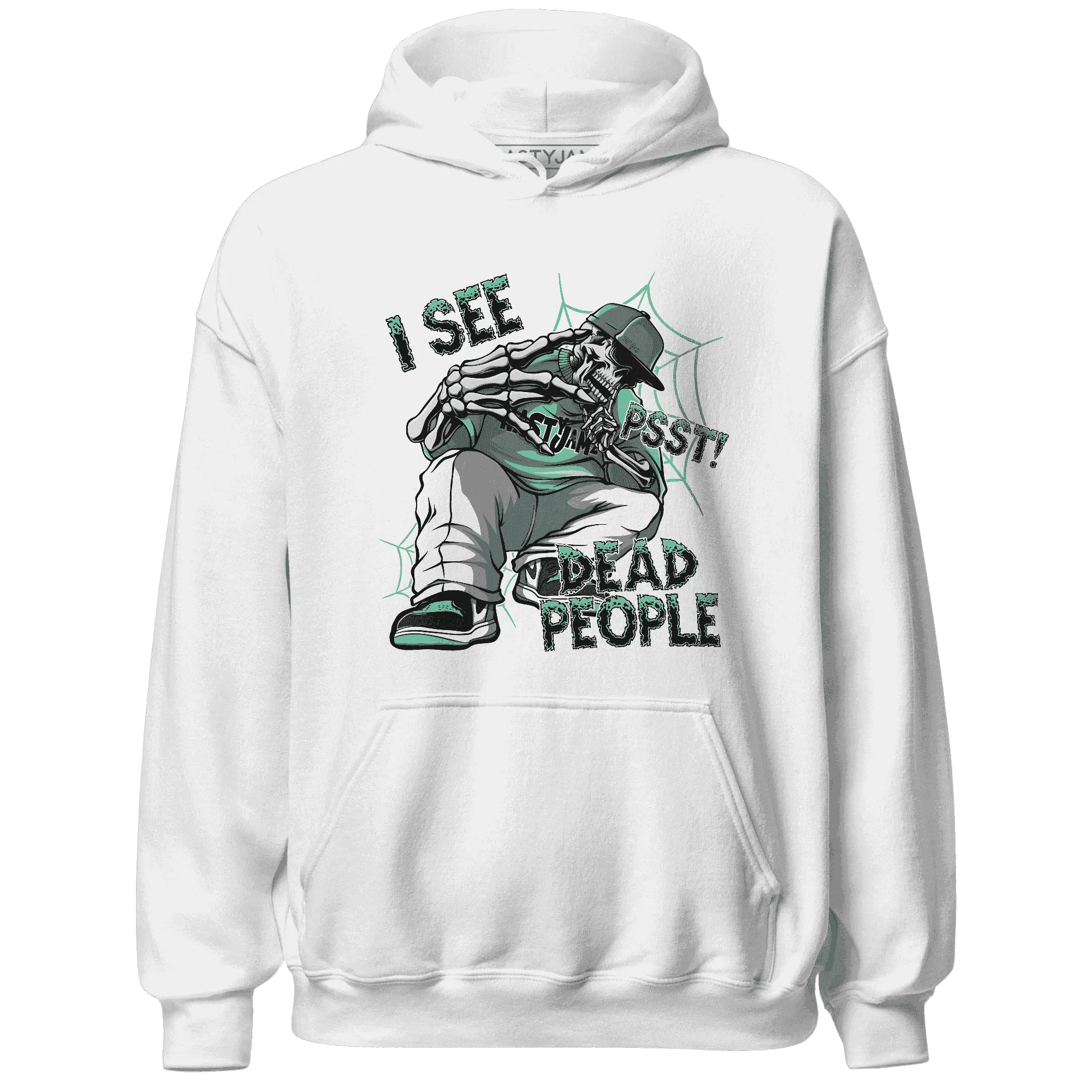 High-OG-Green-Glow-1s-Hoodie-Match-Skull-Whisper