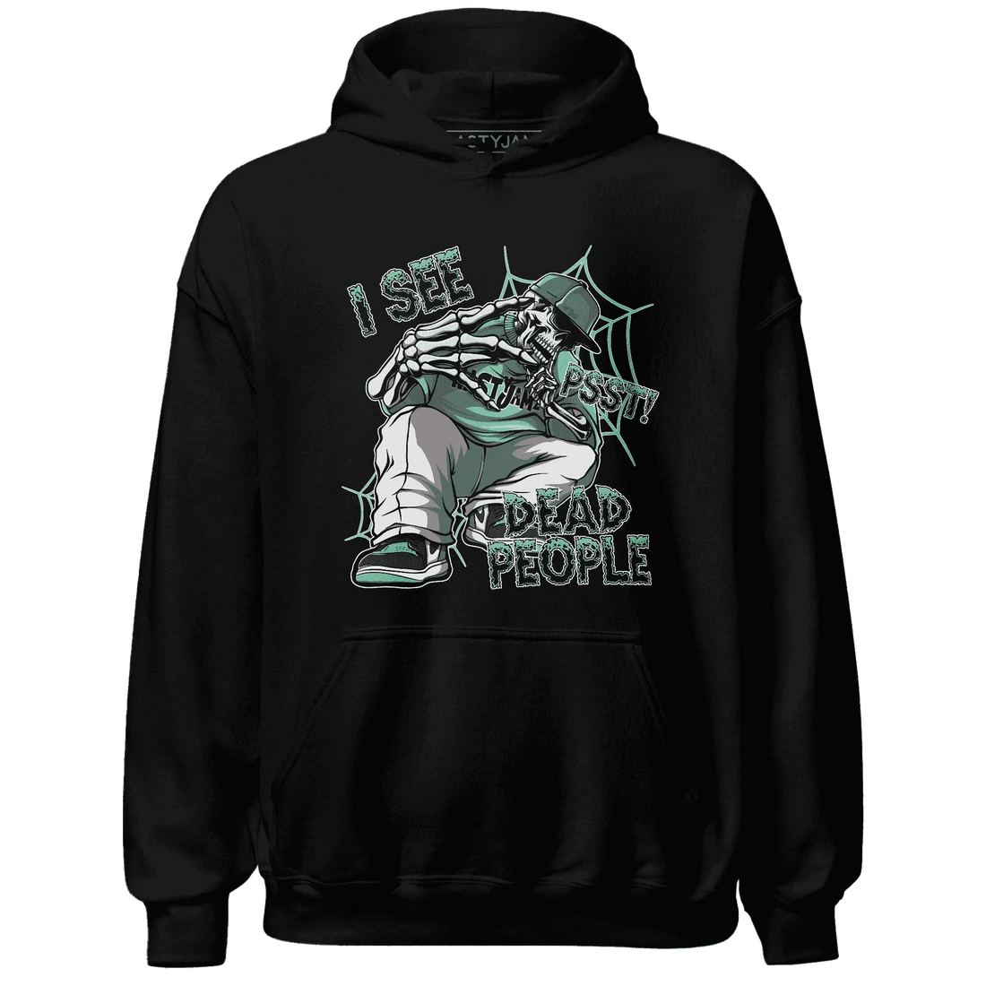 High-OG-Green-Glow-1s-Hoodie-Match-Skull-Whisper