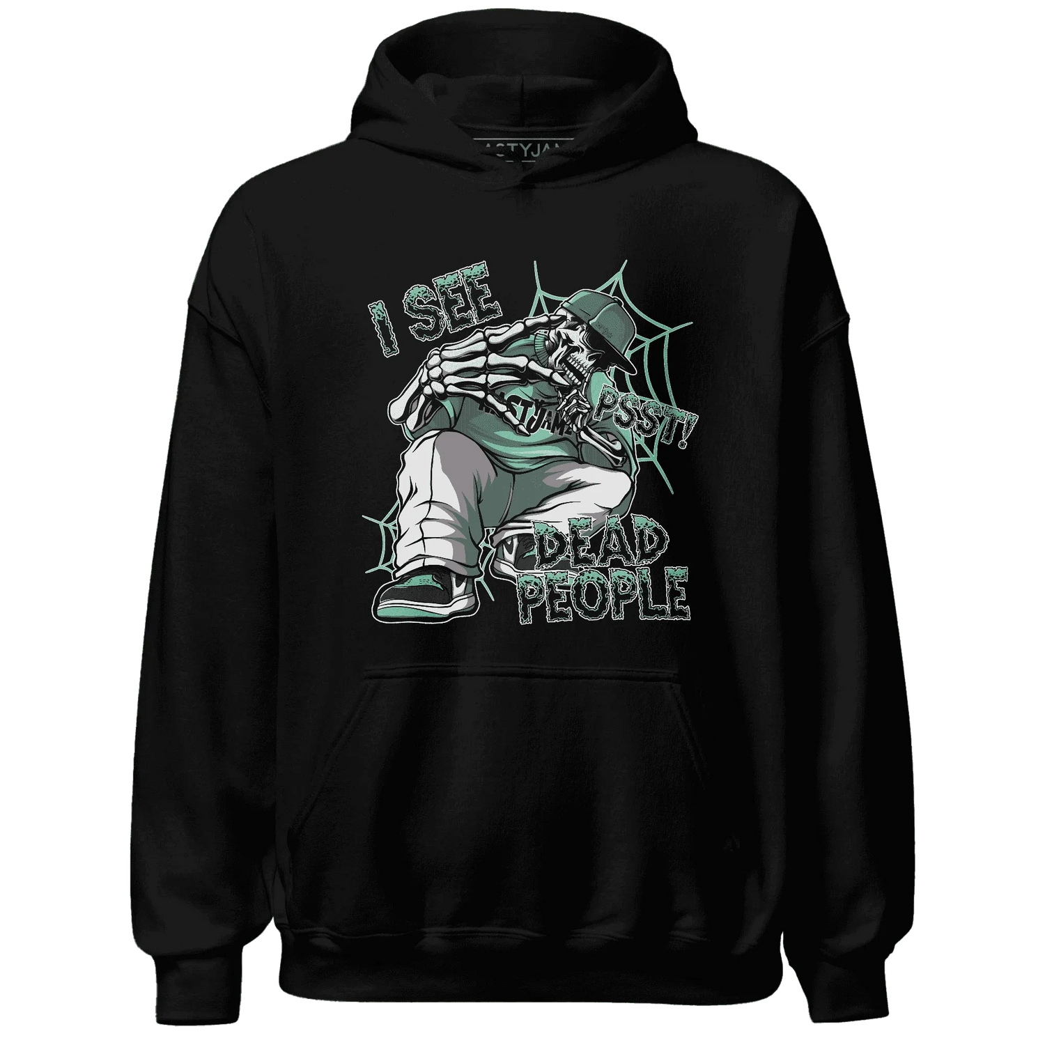 High-OG-Green-Glow-1s-Hoodie-Match-Skull-Whisper