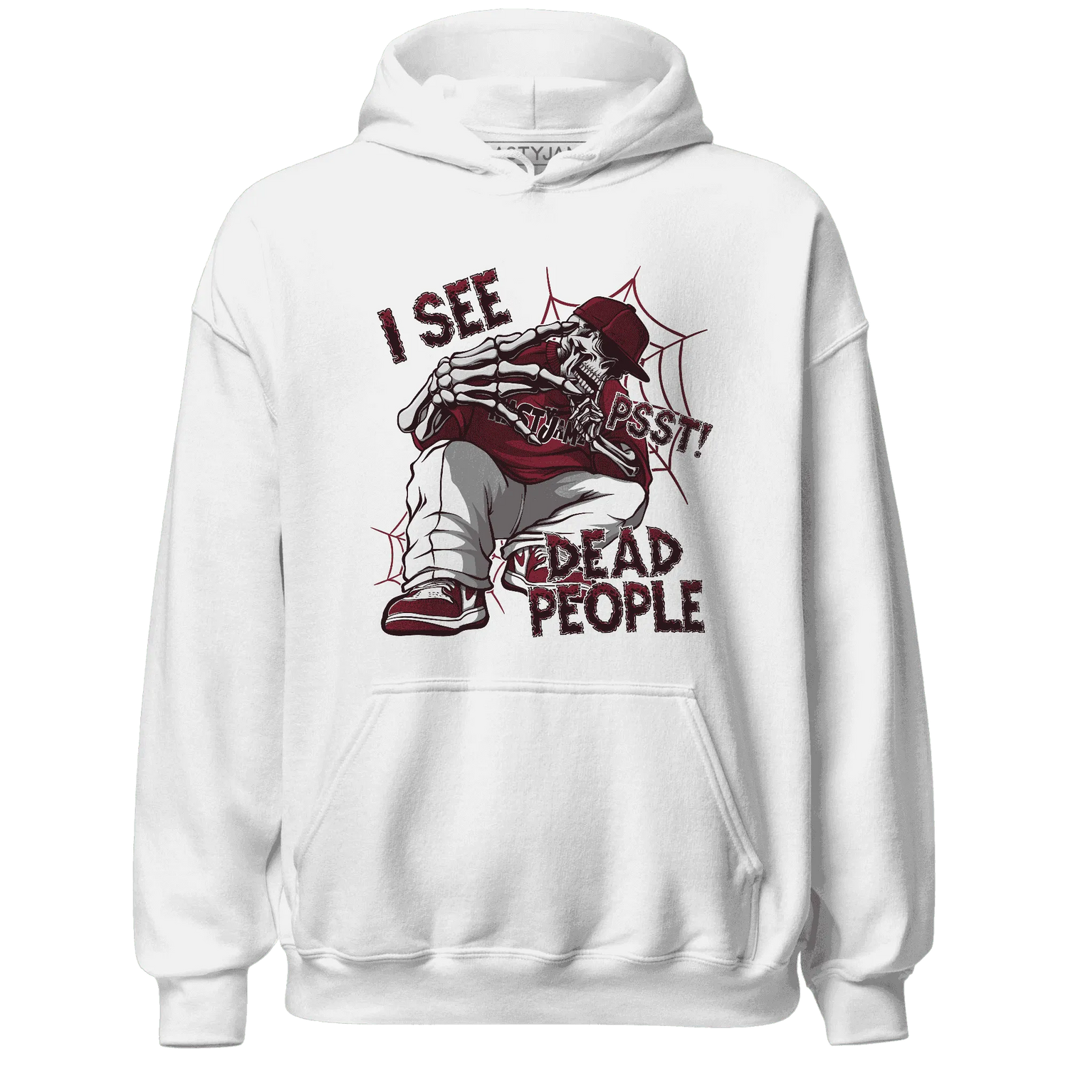 High-White-Team-Red-1s-Hoodie-Match-Skull-Whisper