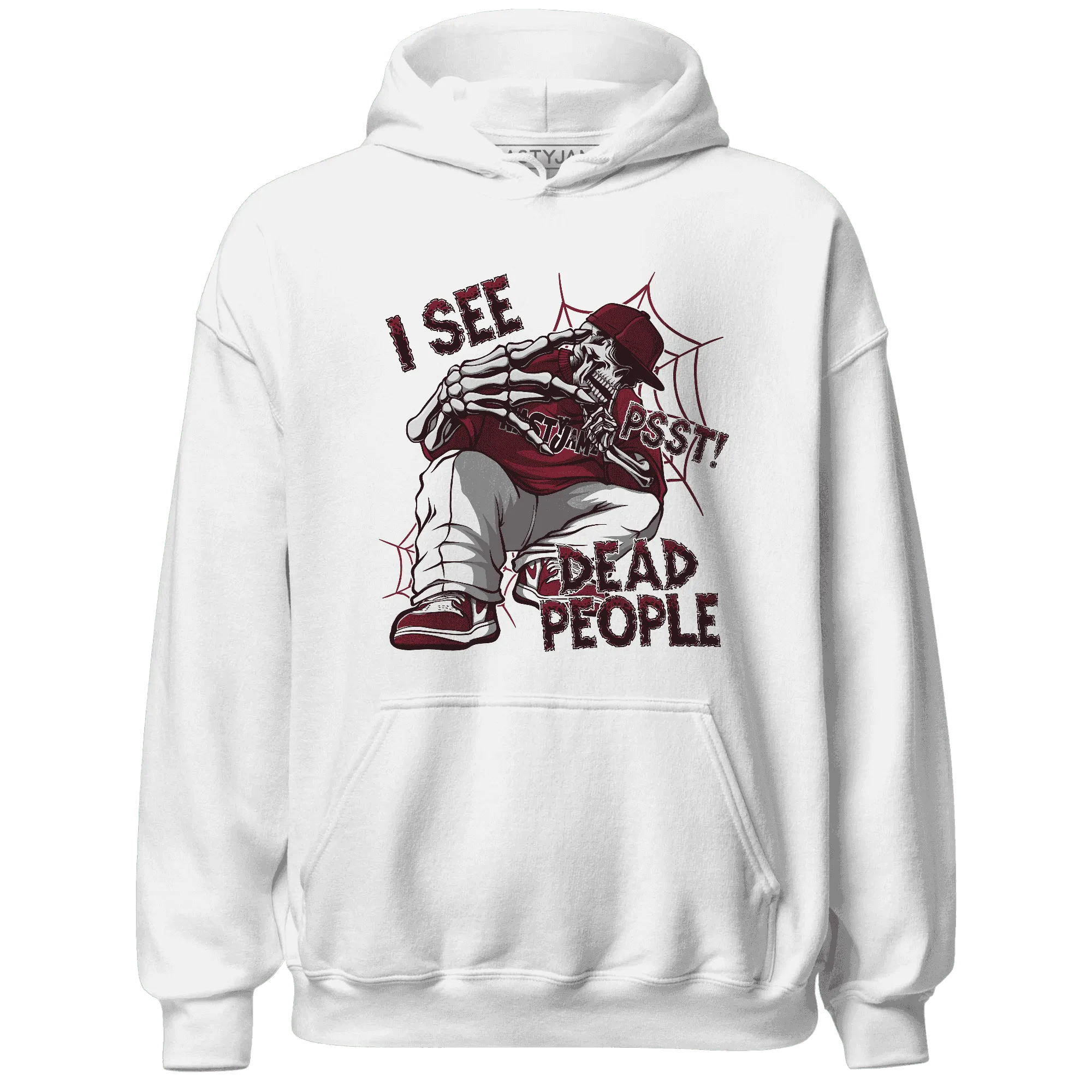 High-White-Team-Red-1s-Hoodie-Match-Skull-Whisper