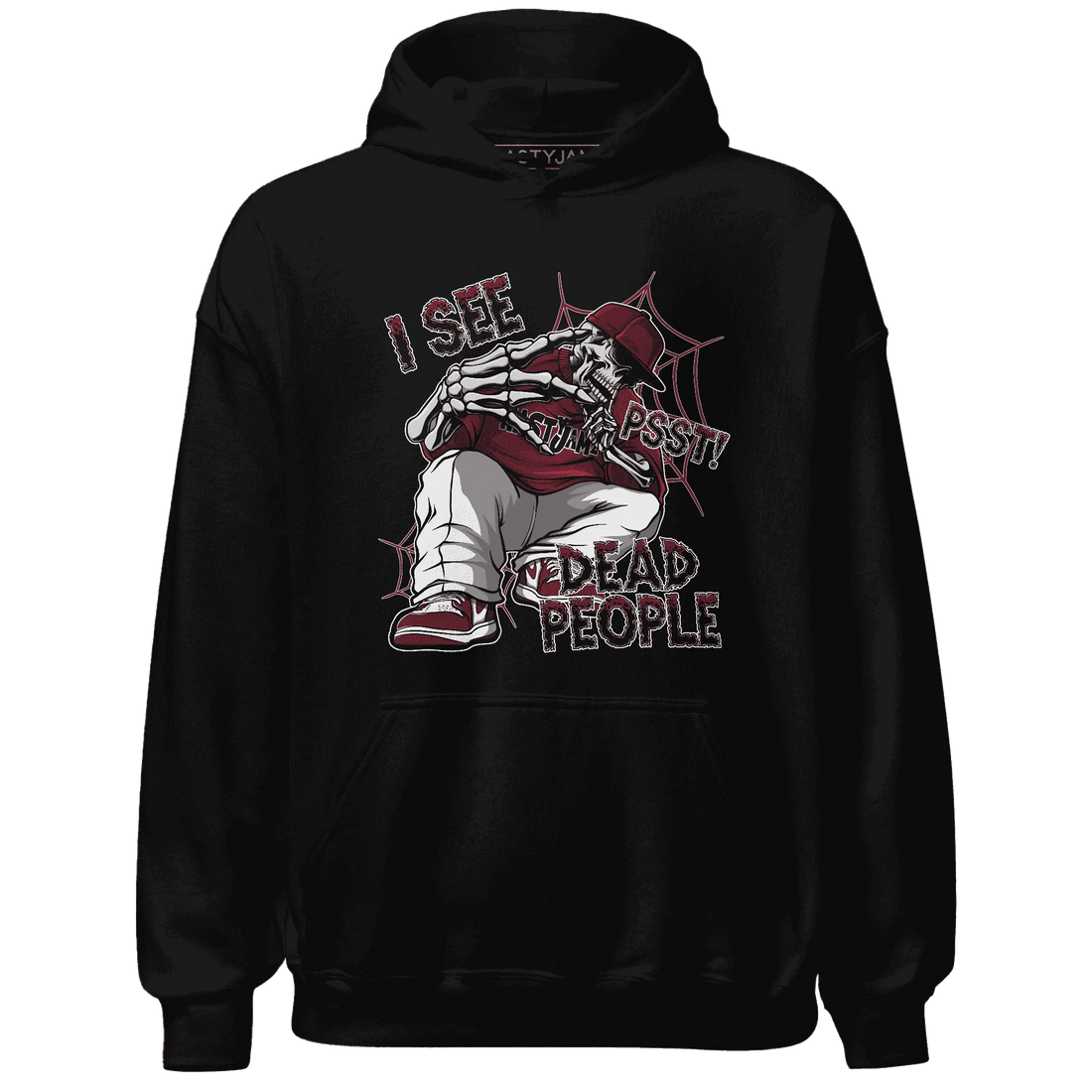 High-White-Team-Red-1s-Hoodie-Match-Skull-Whisper