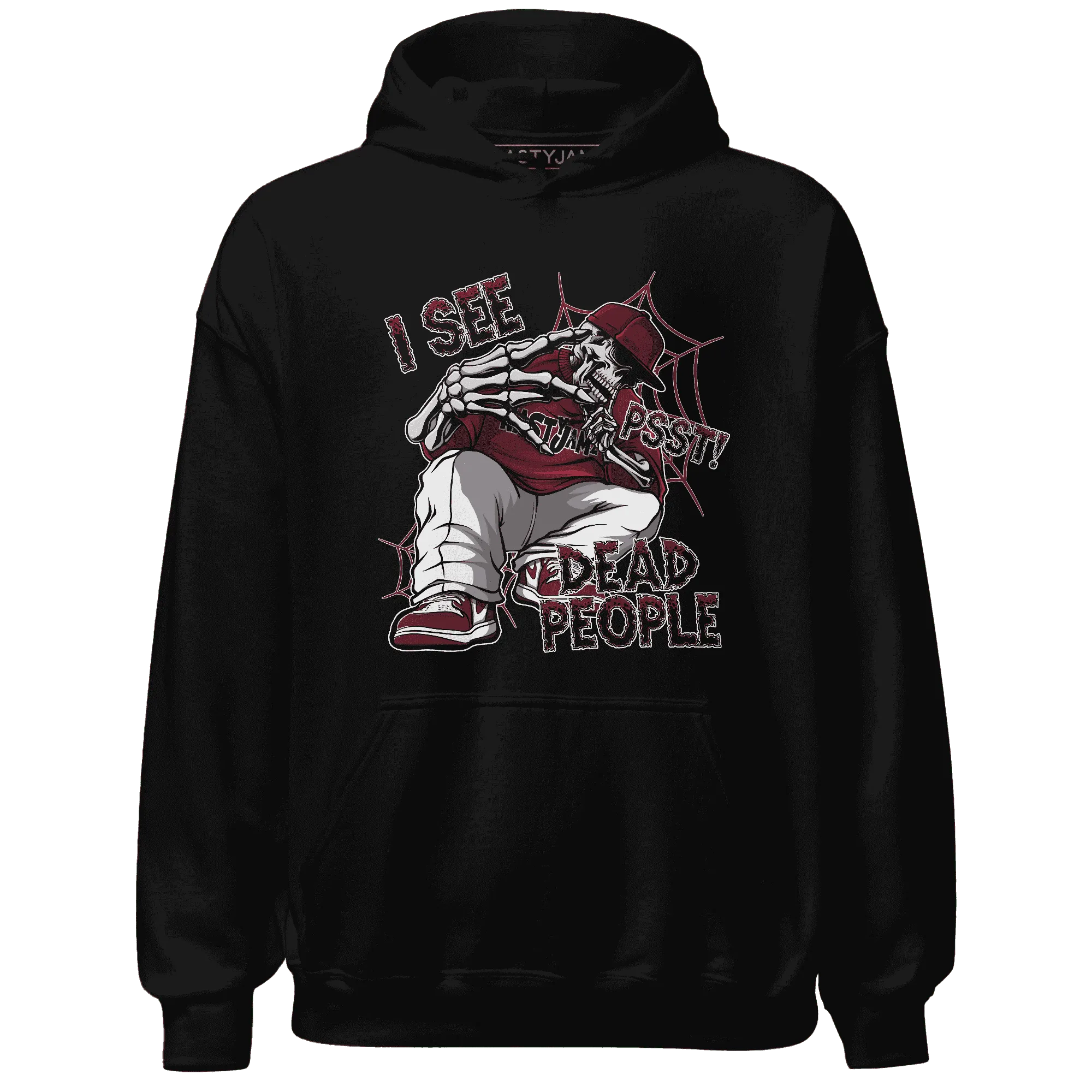 High-White-Team-Red-1s-Hoodie-Match-Skull-Whisper