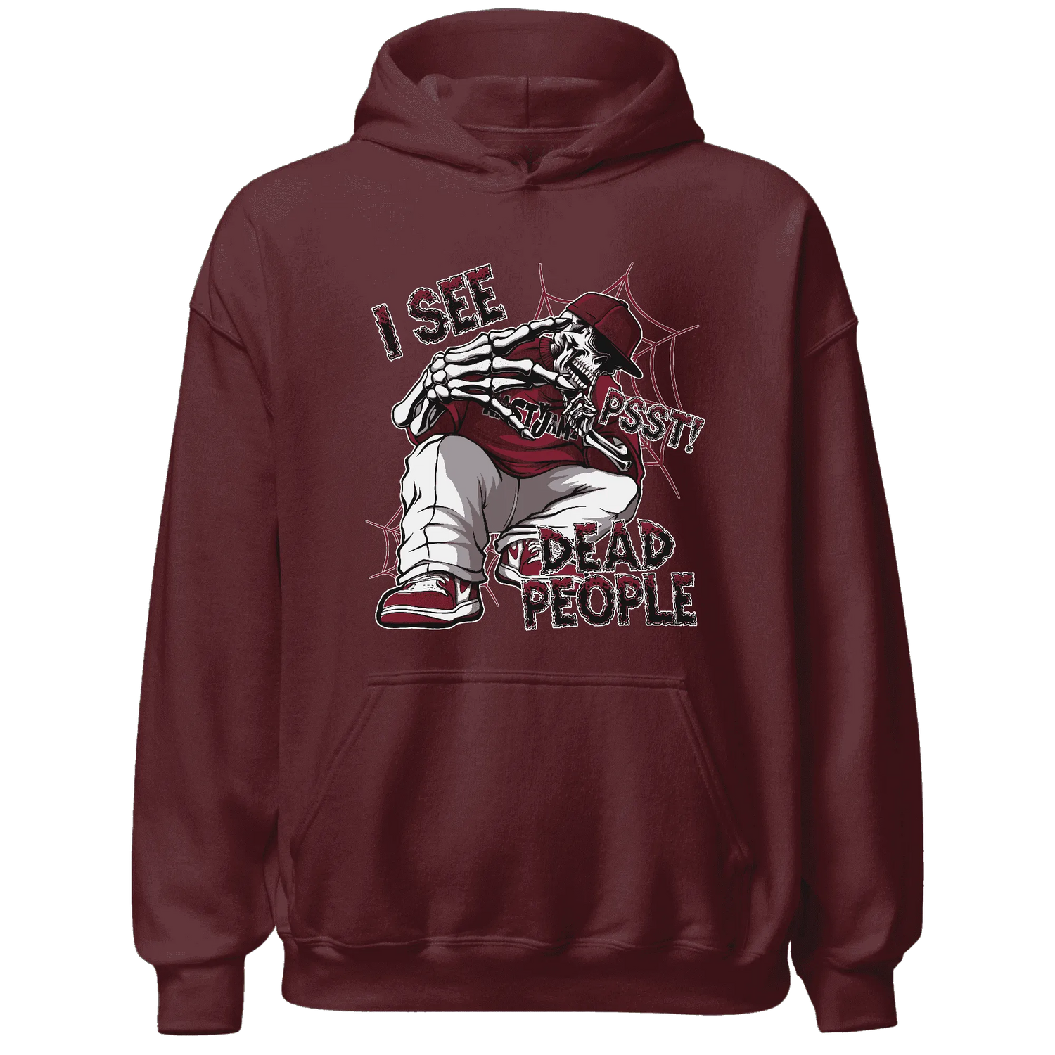 High-White-Team-Red-1s-Hoodie-Match-Skull-Whisper
