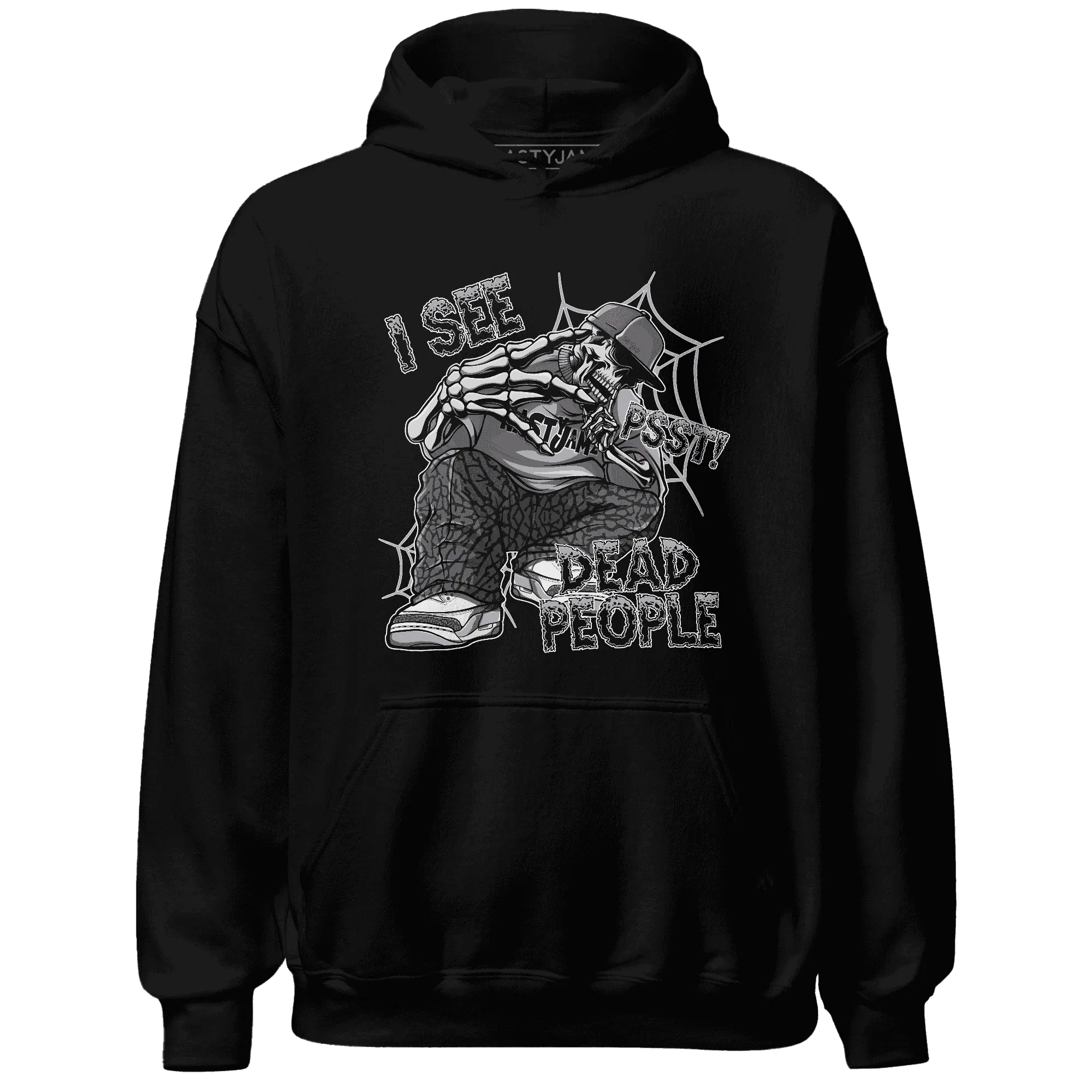 Cement-Grey-3s-Hoodie-Match-Skull-Whisper