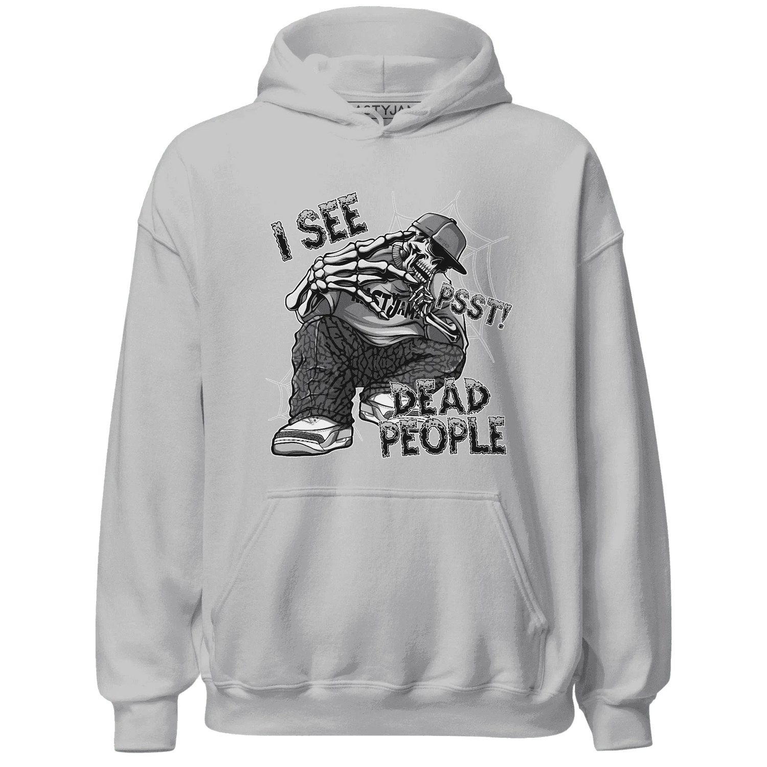Cement-Grey-3s-Hoodie-Match-Skull-Whisper