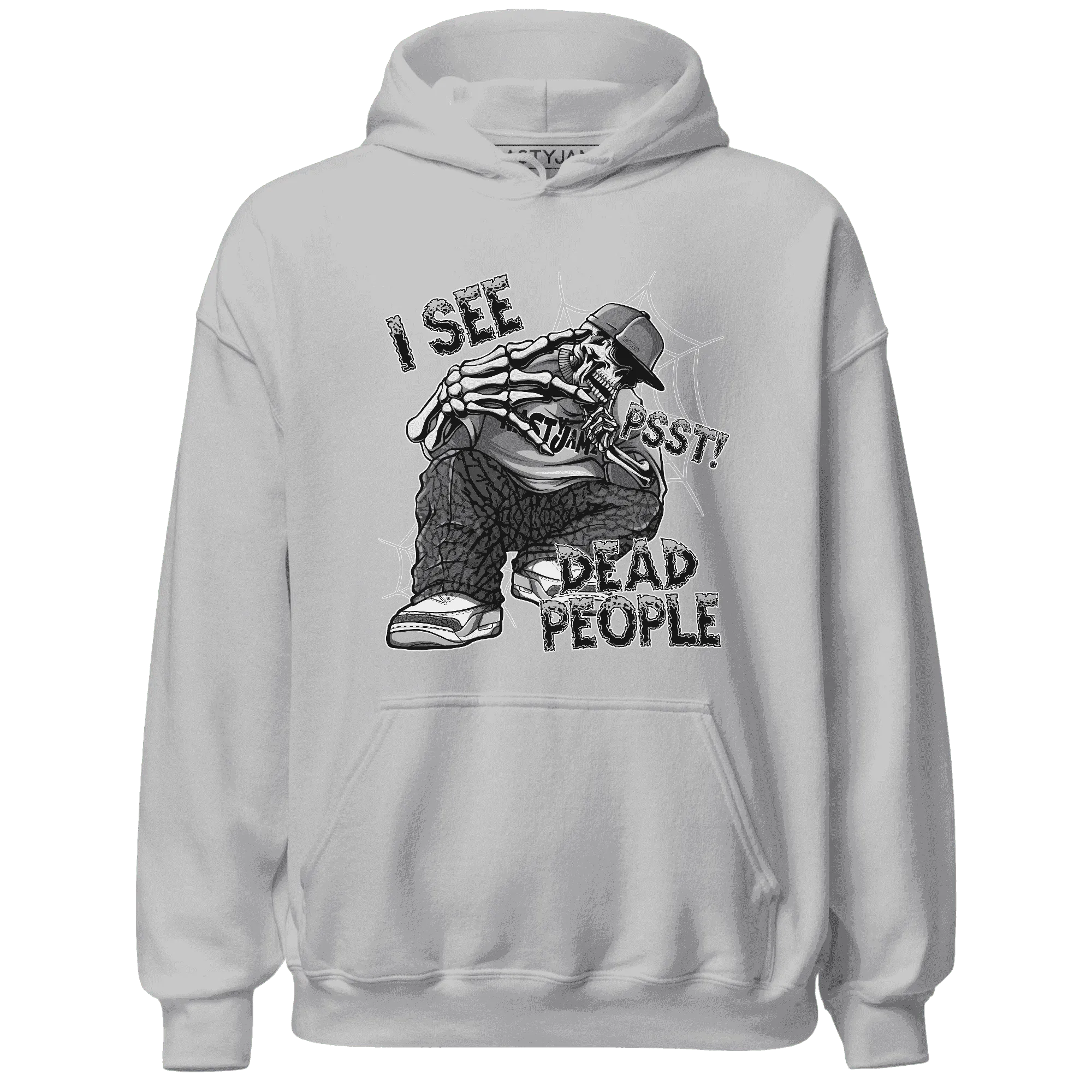 Cement-Grey-3s-Hoodie-Match-Skull-Whisper
