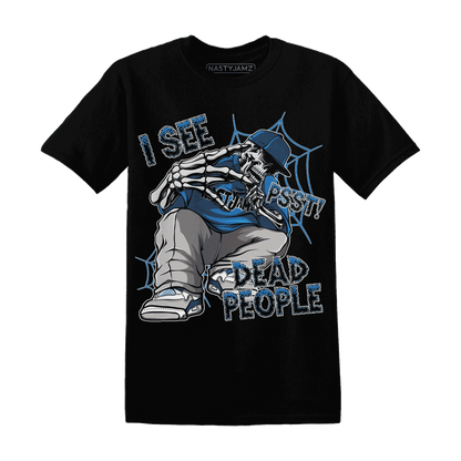 Industrial-Blue-4s-T-Shirt-Match-Skull-Whisper