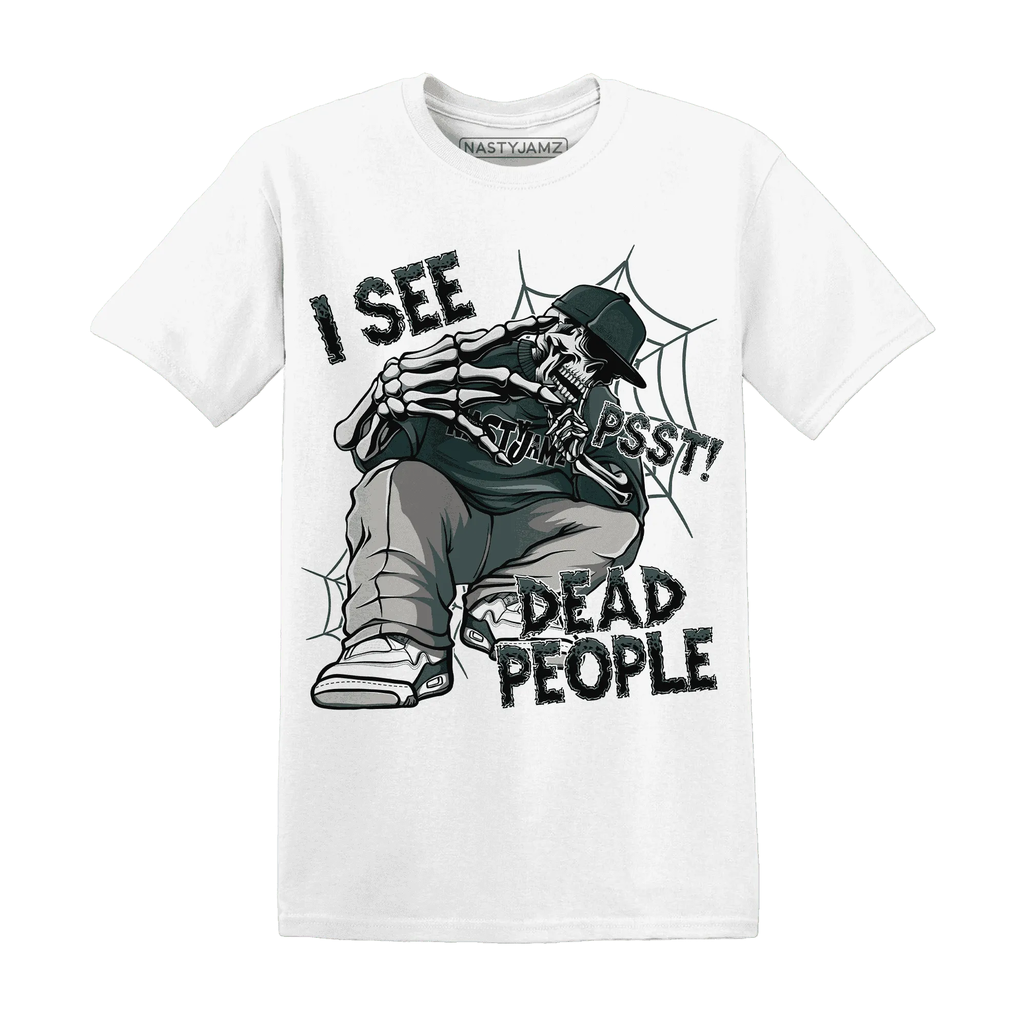 Oxidized-Green-4s-T-Shirt-Match-Skull-Whisper