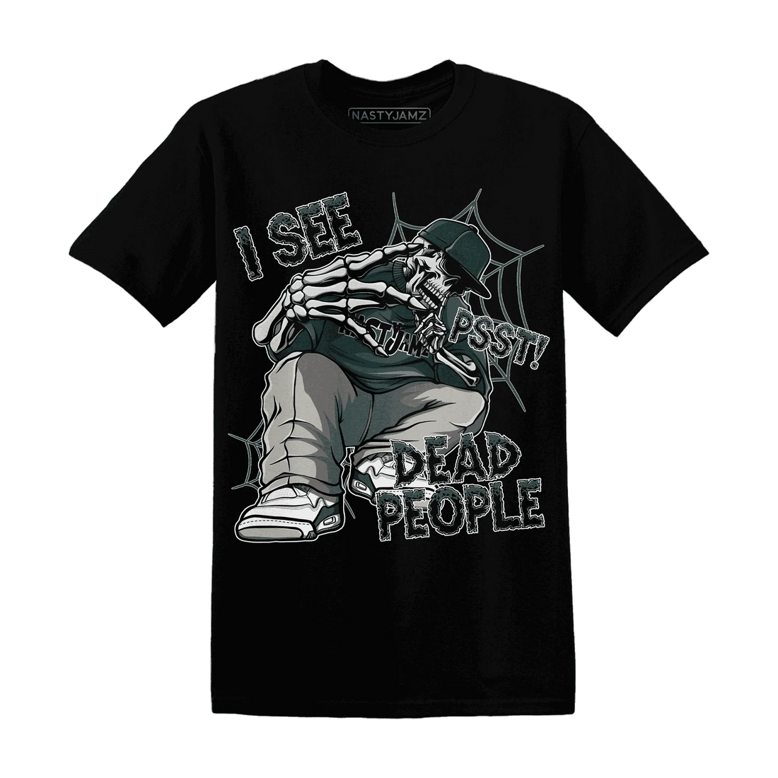 Oxidized-Green-4s-T-Shirt-Match-Skull-Whisper