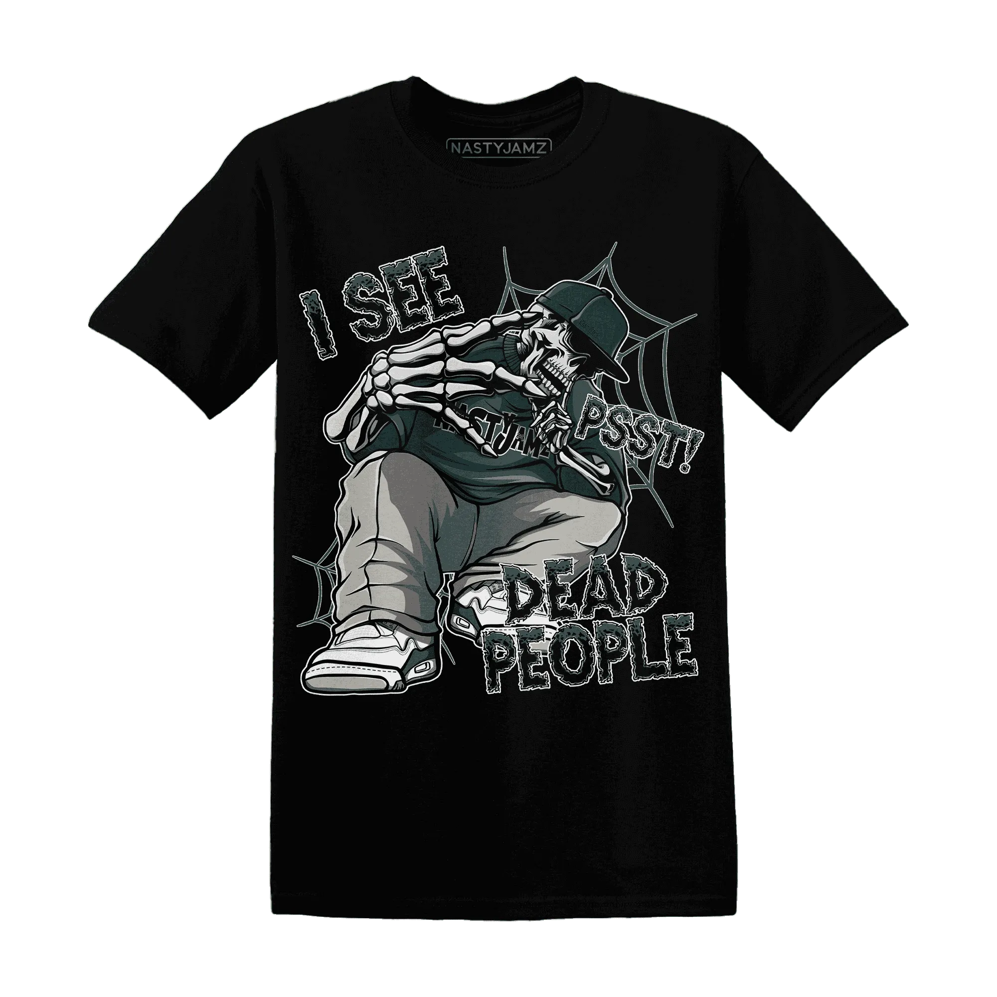 Oxidized-Green-4s-T-Shirt-Match-Skull-Whisper