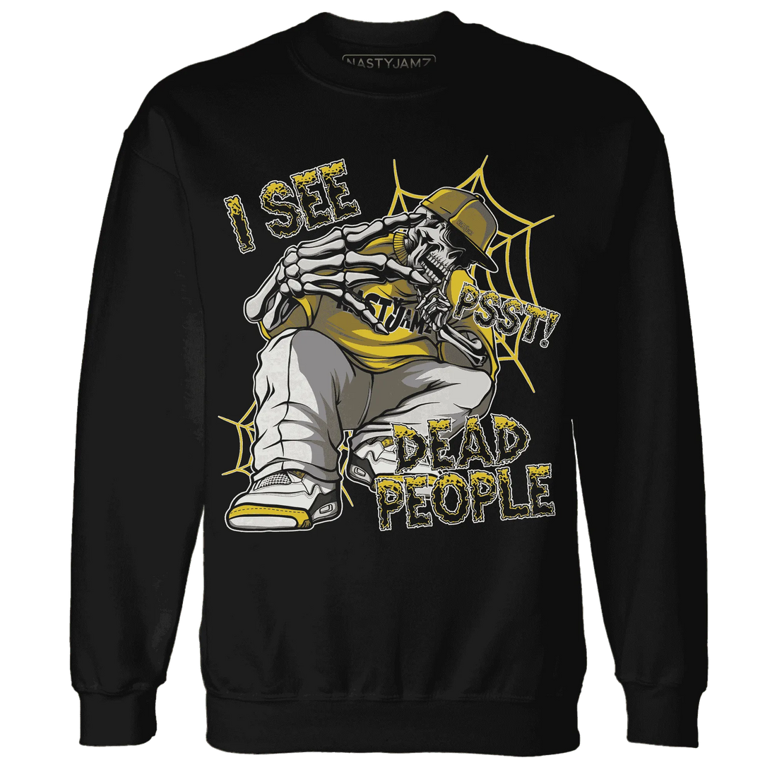 Vivid-Sulfur-4s-Sweatshirt-Match-Skull-Whisper