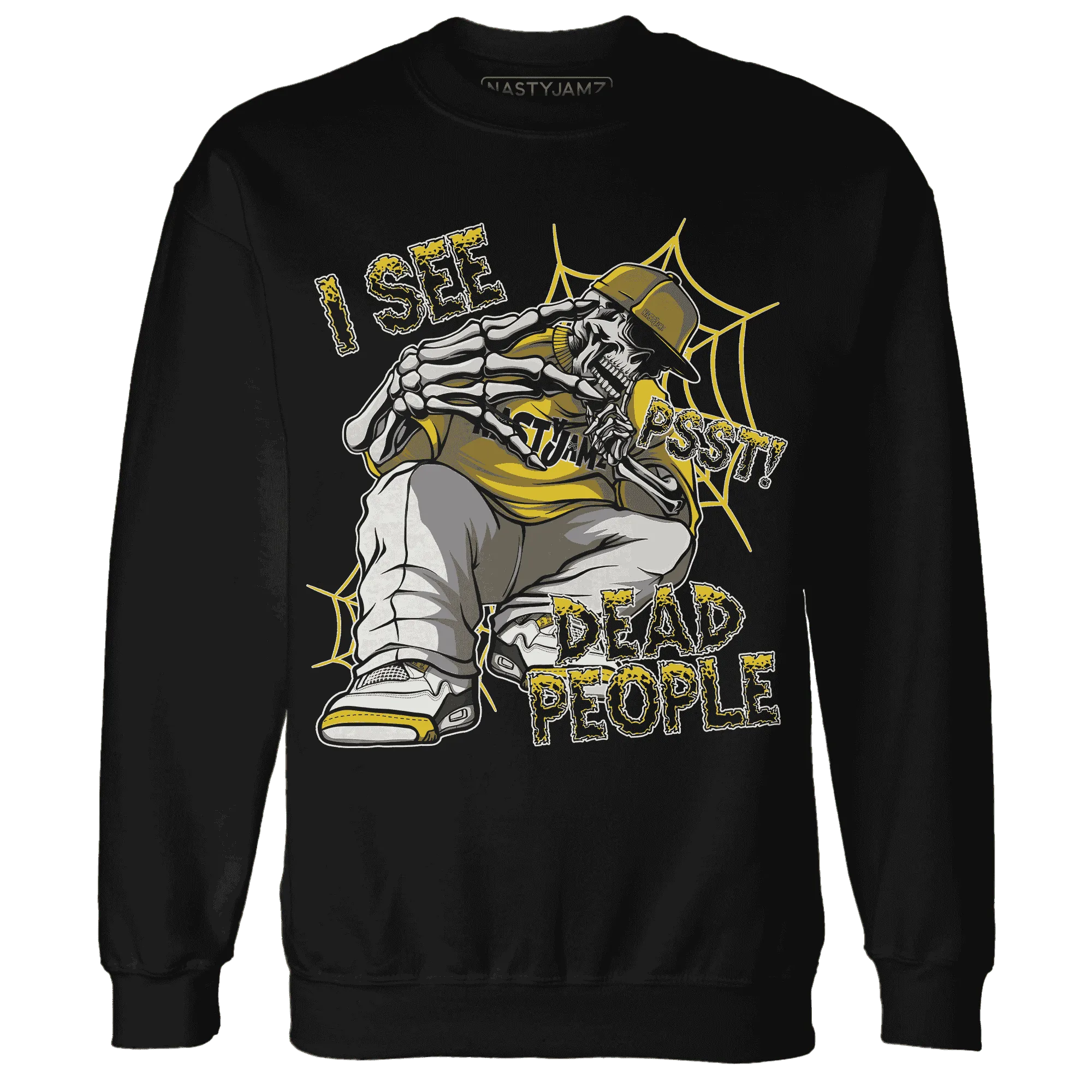 Vivid-Sulfur-4s-Sweatshirt-Match-Skull-Whisper