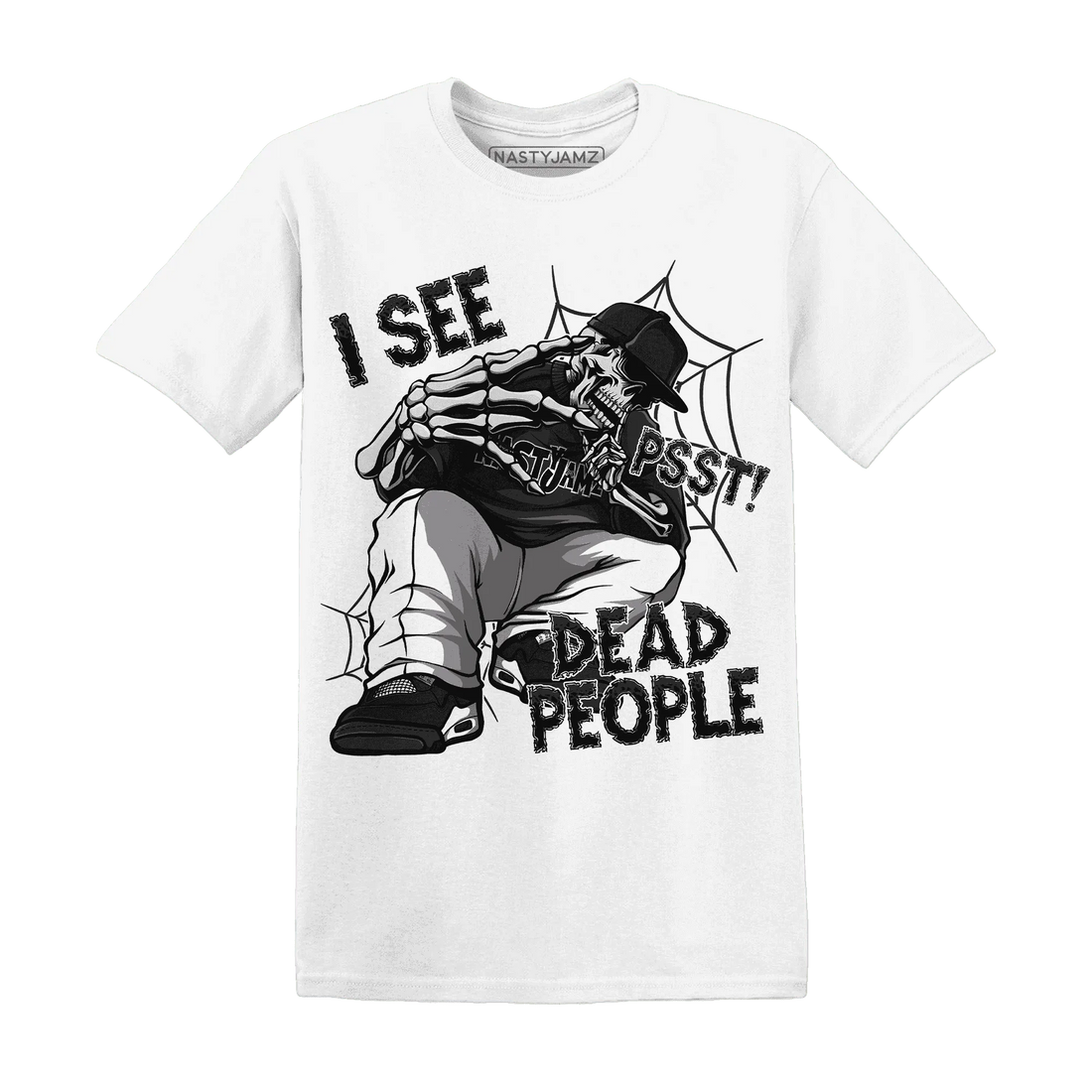 White-Thunder-4s-T-Shirt-Match-Skull-Whisper