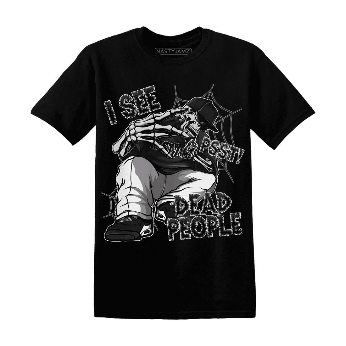 White-Thunder-4s-T-Shirt-Match-Skull-Whisper