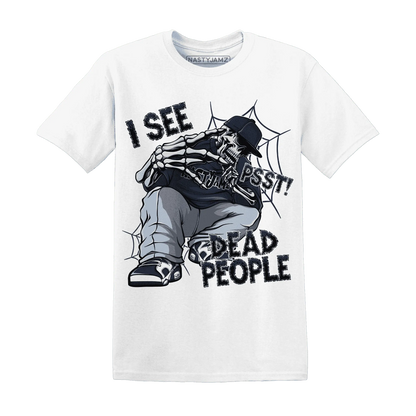 White-Navy-6s-T-Shirt-Match-Skull-Whisper