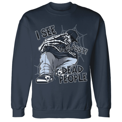 White-Navy-6s-Sweatshirt-Match-Skull-Whisper