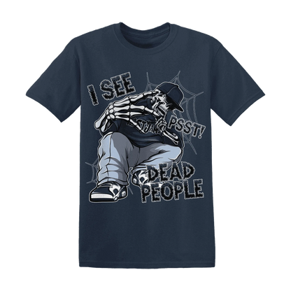White-Navy-6s-T-Shirt-Match-Skull-Whisper