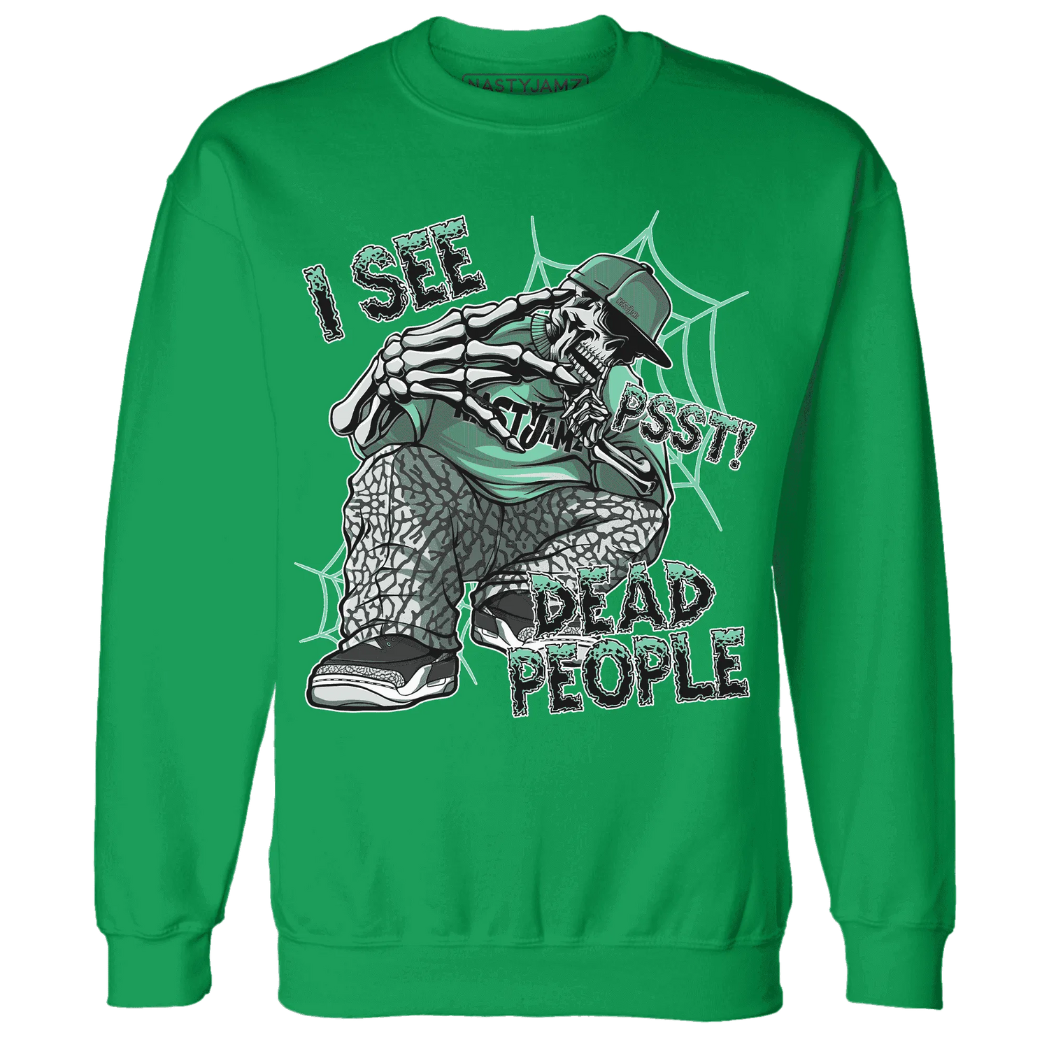 Green-Glow-3s-Sweatshirt-Match-Skull-Whisper