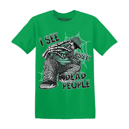 Green-Glow-3s-T-Shirt-Match-Skull-Whisper