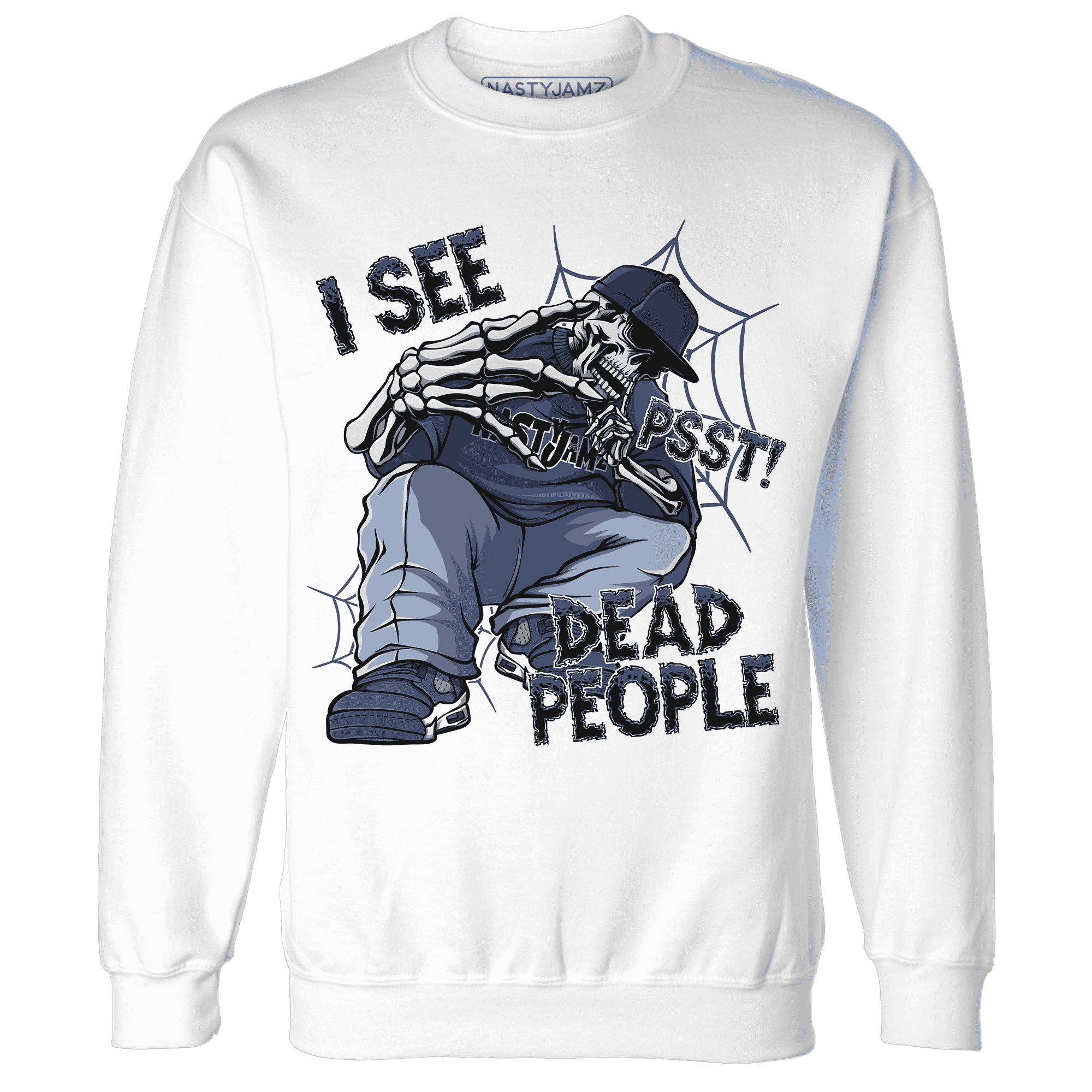 Midnight-Navy-5s-Sweatshirt-Match-Skull-Whisper