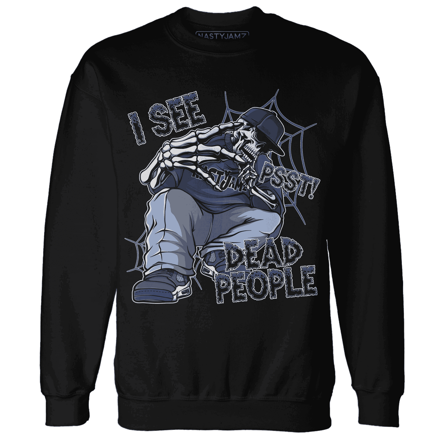 Midnight-Navy-5s-Sweatshirt-Match-Skull-Whisper