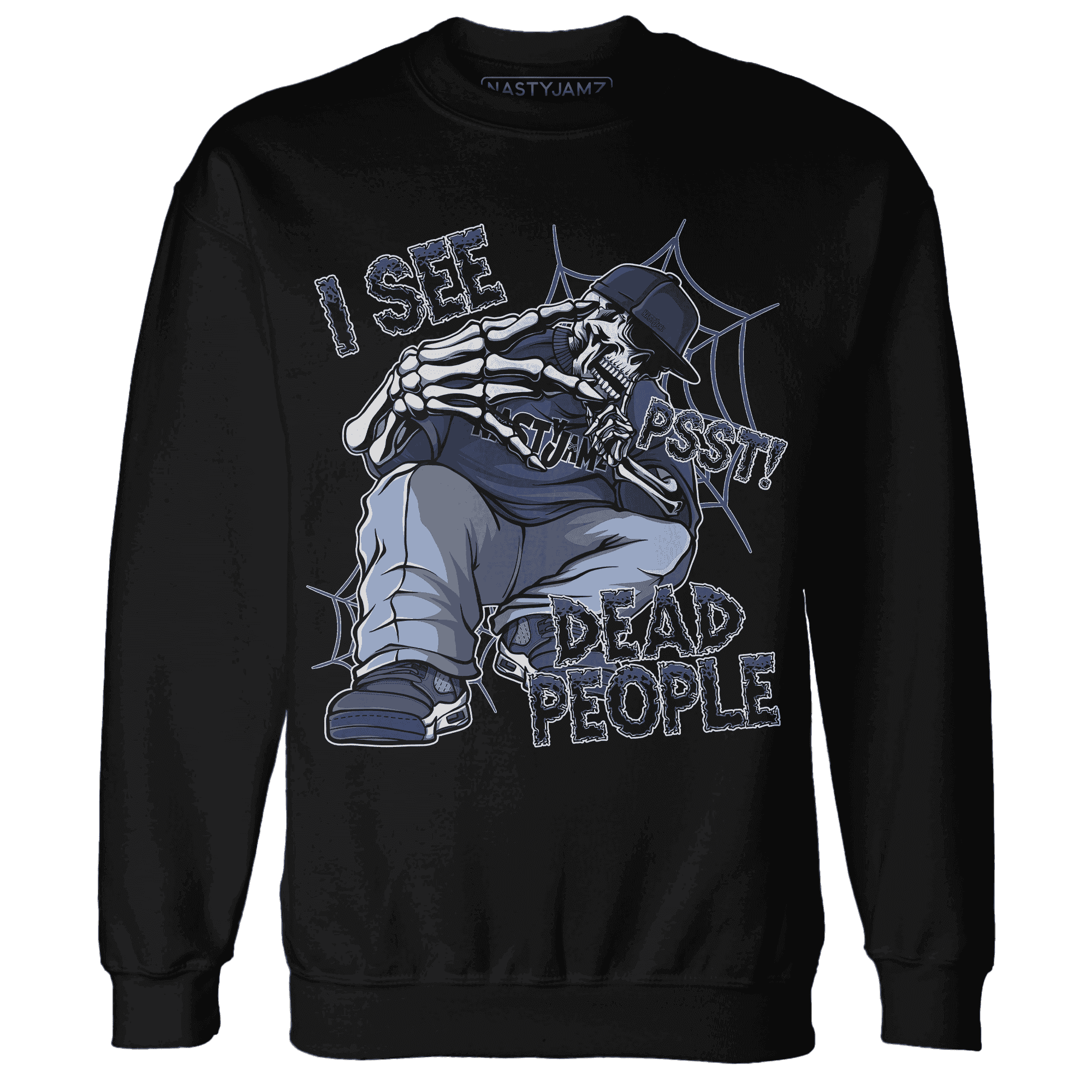 Midnight-Navy-5s-Sweatshirt-Match-Skull-Whisper