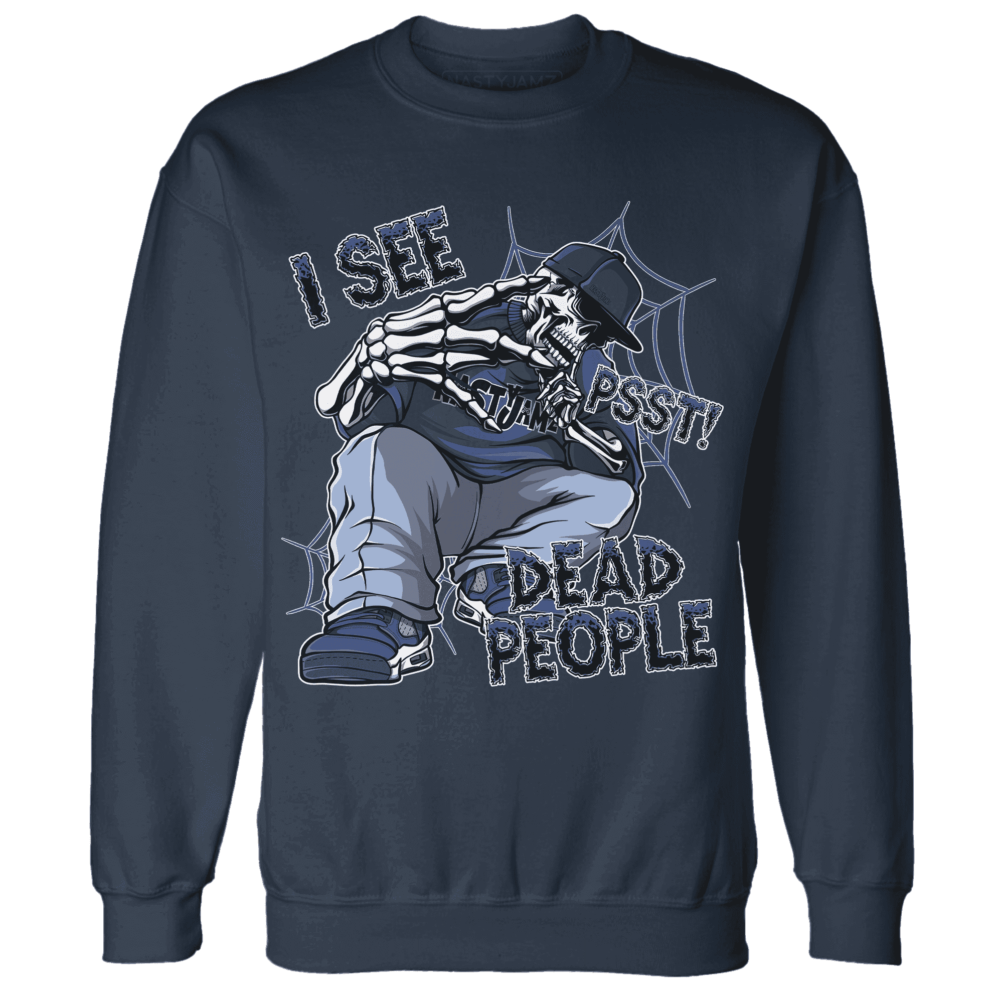 Midnight-Navy-5s-Sweatshirt-Match-Skull-Whisper