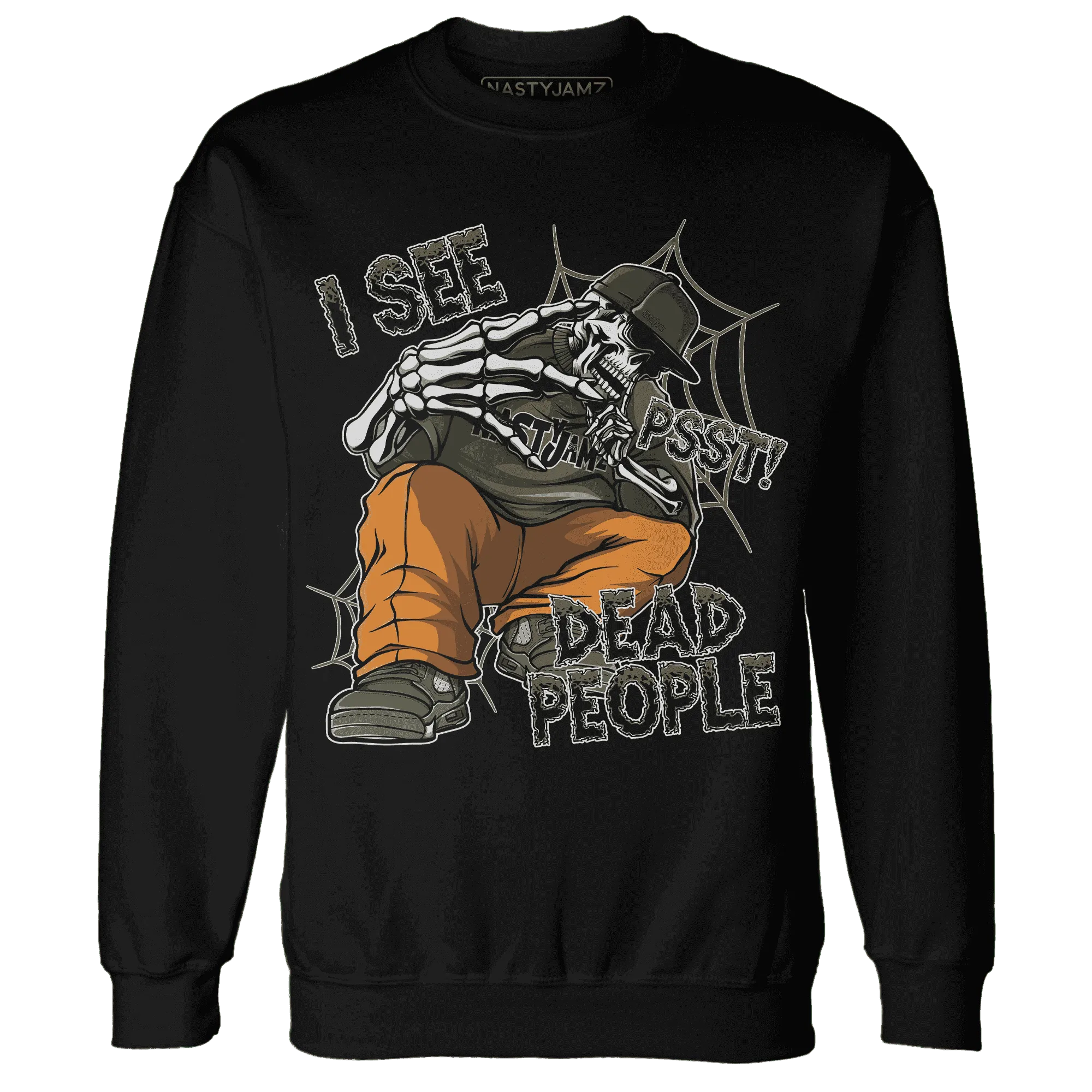 Olive-5s-Sweatshirt-Match-Skull-Whisper