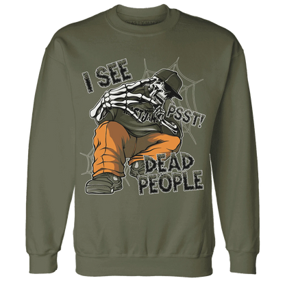 Olive-5s-Sweatshirt-Match-Skull-Whisper