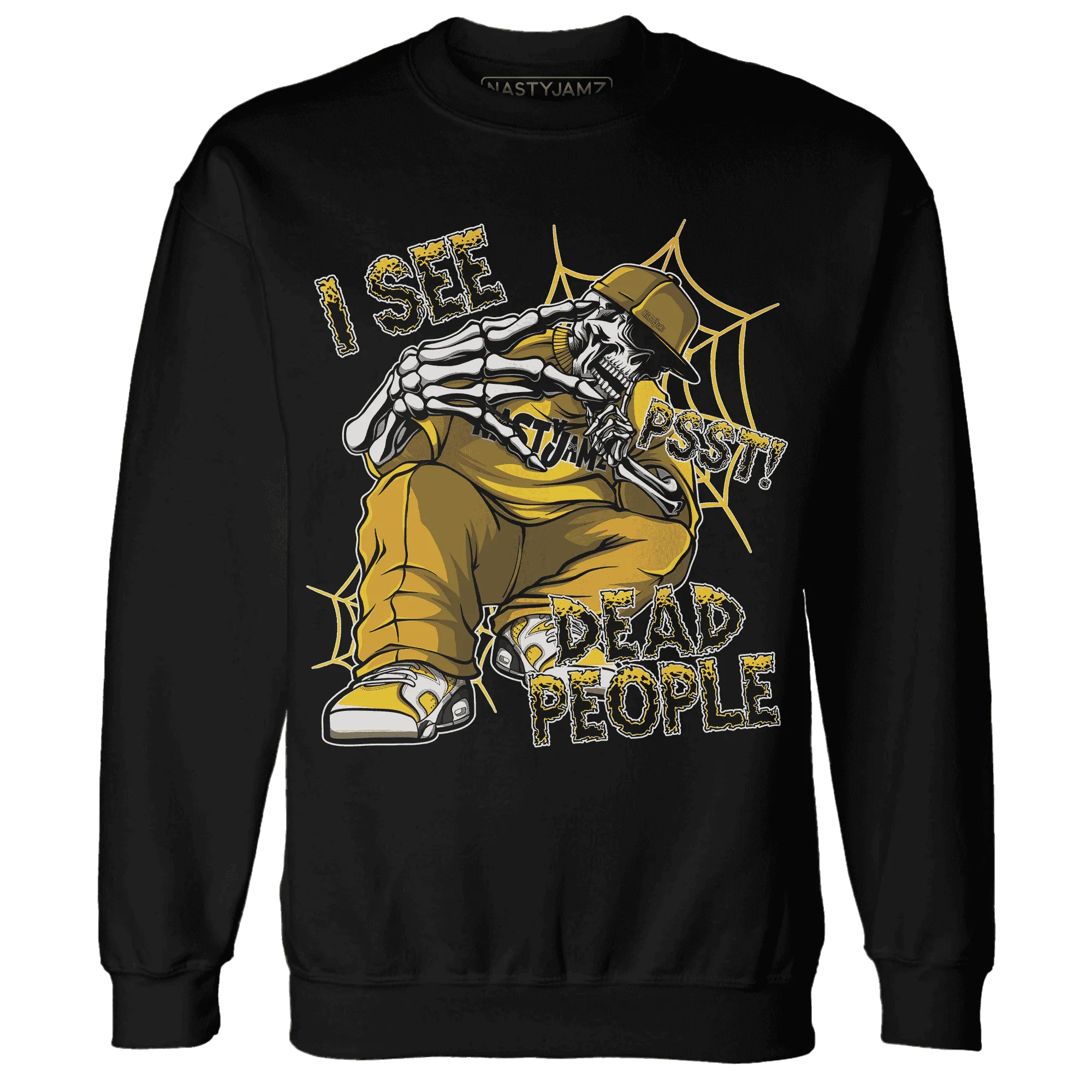 Yellow-Ochre-6s-Sweatshirt-Match-Skull-Whisper